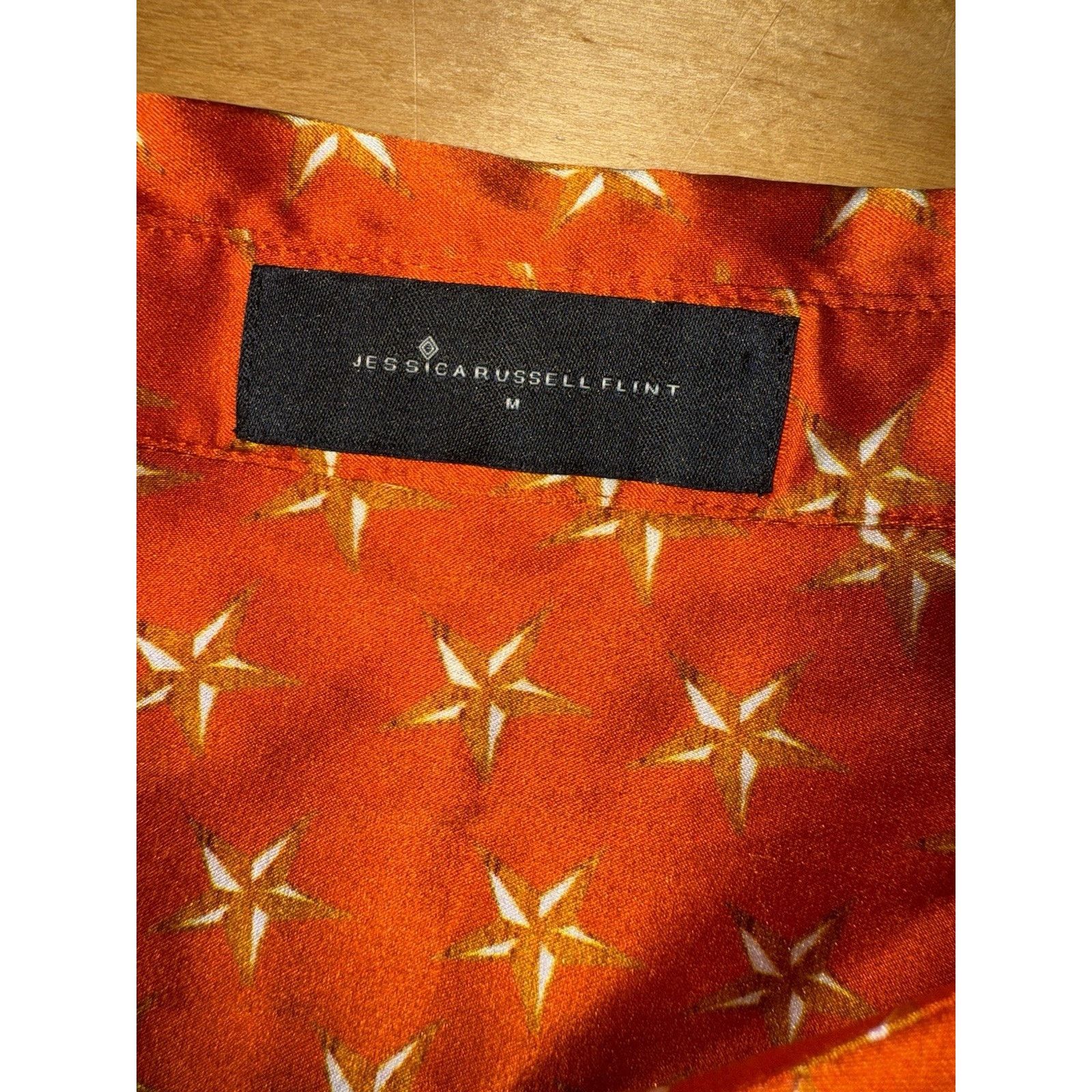 Other JESSICA RUSSELL FLINT orange stars Silk shirt M 6 8 Size M / US 6-8 / IT 42-44 - 5 Thumbnail