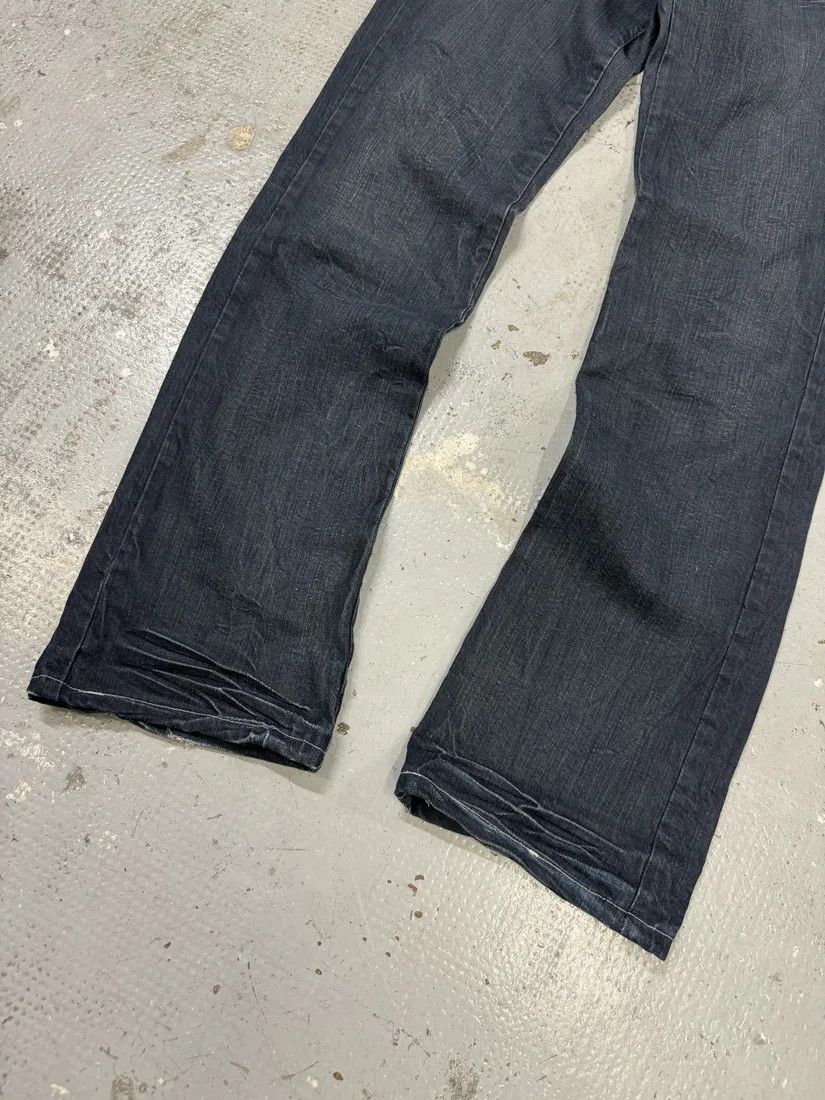 Designer × Marithe + Francois Girbaud × Vintage 2000s Marithé + François Girbaud Blue Brut Distressed Denim Jeans Size US 31 - 12 Thumbnail