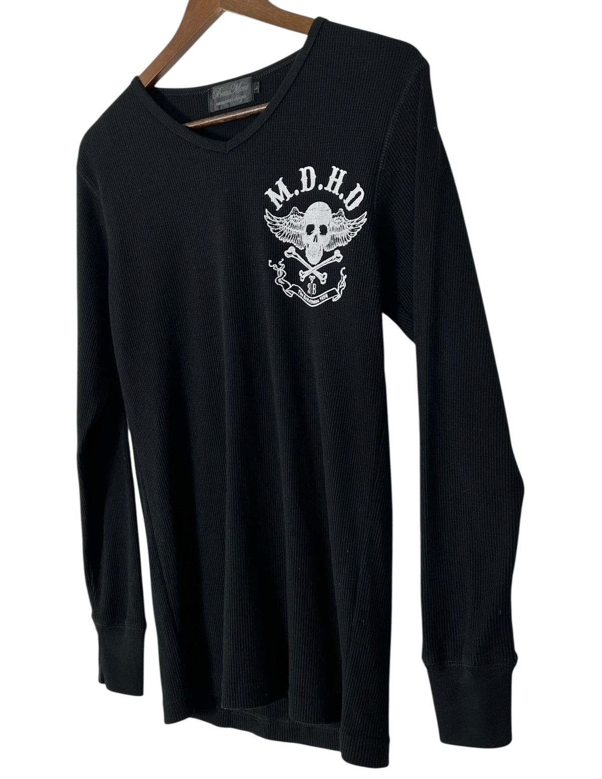 Affliction × If Six Was Nine × Japanese Brand Vintage Beau Mere Waffle Long Sleeve Size US L / EU 52-54 / 3 - 3 Thumbnail
