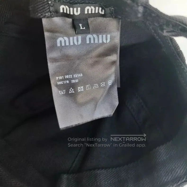 Miu Miu MIU MIU Logo Casual Cotton Cap. Size ONE SIZE - 4 Thumbnail