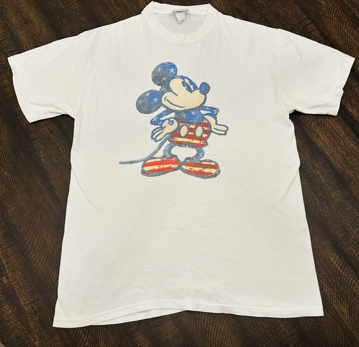 Disney Vintage Disney Mickey Mouse American Flag Shirt Men's Med Size US M / EU 48-50 / 2 - 1 Thumbnail