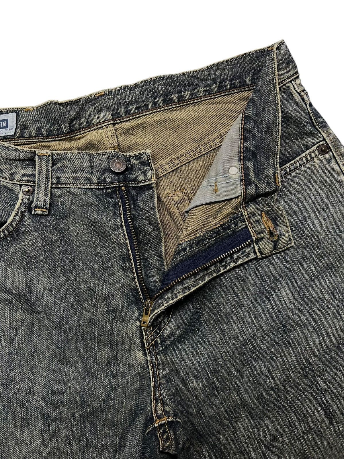 Edwin Vintage Edwin 403 Japan - Faded Wash, Distressed Denim Size US 33 - 9 Thumbnail