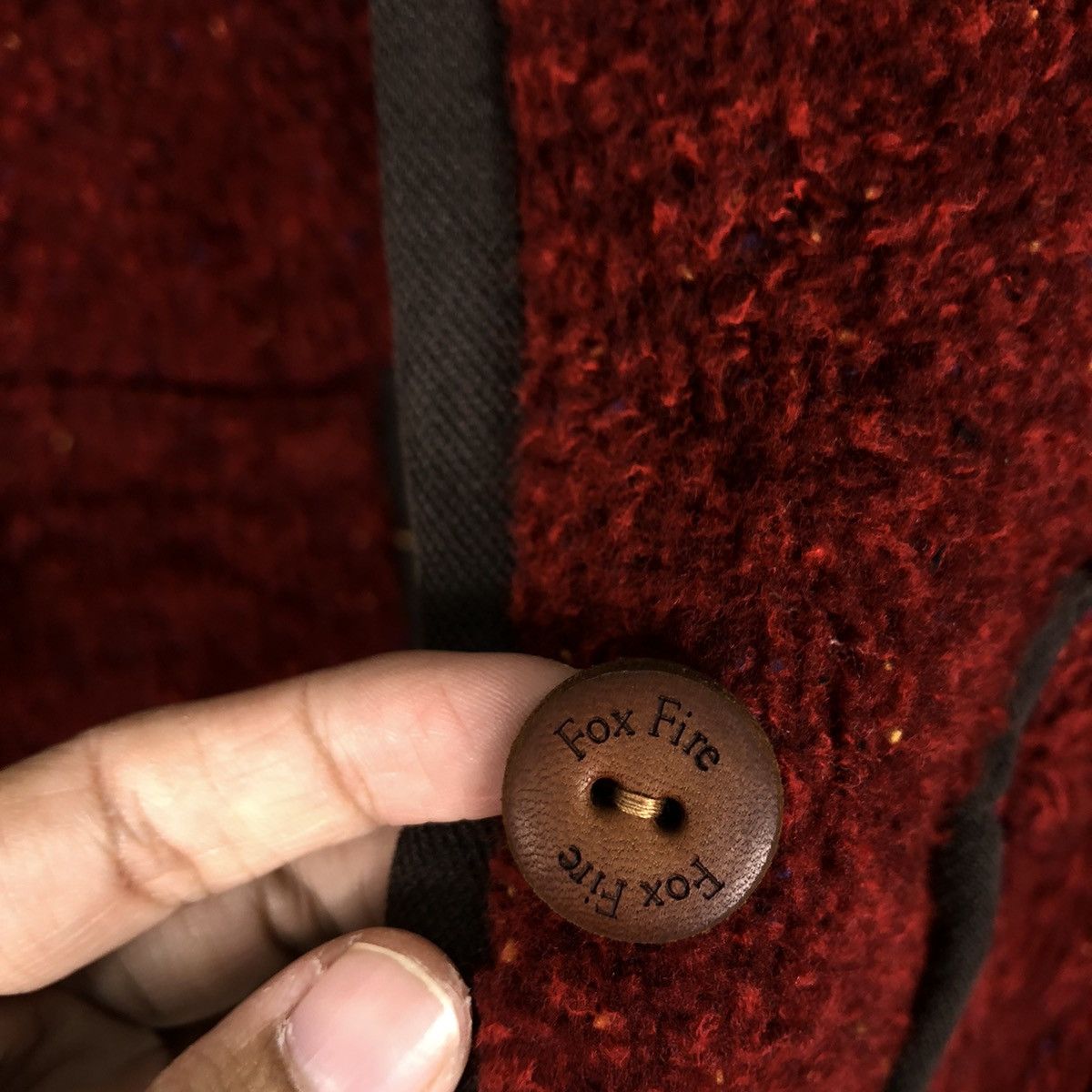 Japanese Brand 🔥Vtg Fleece Jacket Button Fox Fire Japan Size L / US 10 / IT 46 - 14 Thumbnail