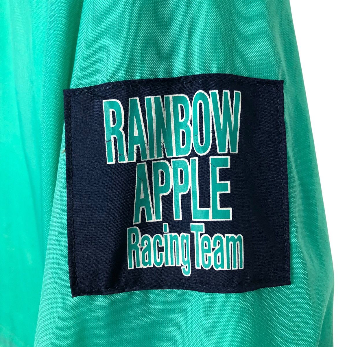 Japanese Brand 📌Vintage Bomber Jacket Sports Rainbow Apple Racing Team Size US L / EU 52-54 / 3 - 19 Thumbnail