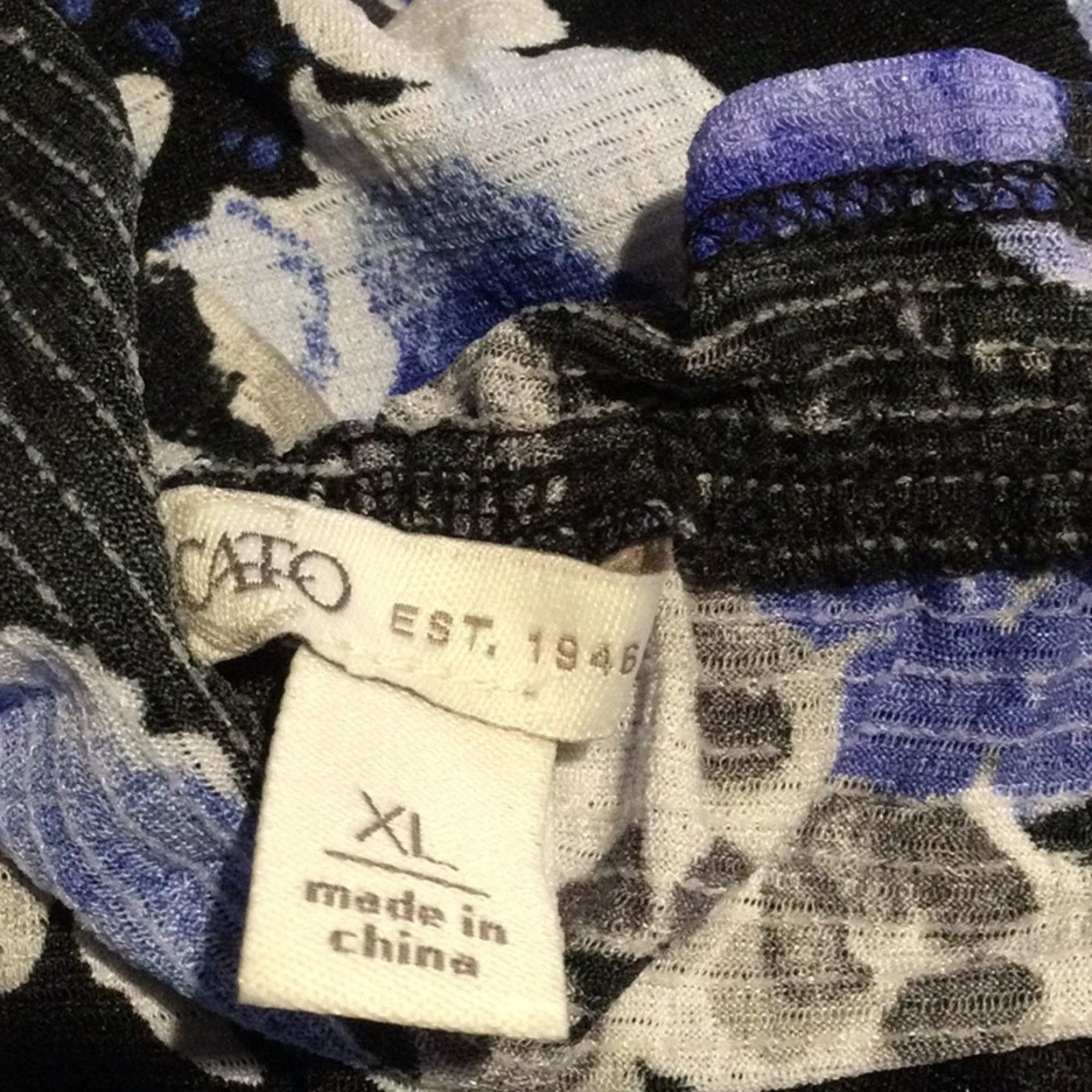 Other Cato Est. 1946 Multicolor Peplum Sleeve Floral Blouse Sz XL Size XL / US 12-14 / IT 48-50 - 11 Thumbnail