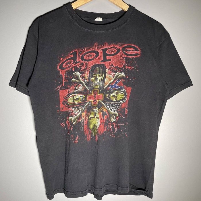 Anvil MEGADETH Skull Pattern Band T-shirt, Men's M size cotton black type Vintage Second Hand