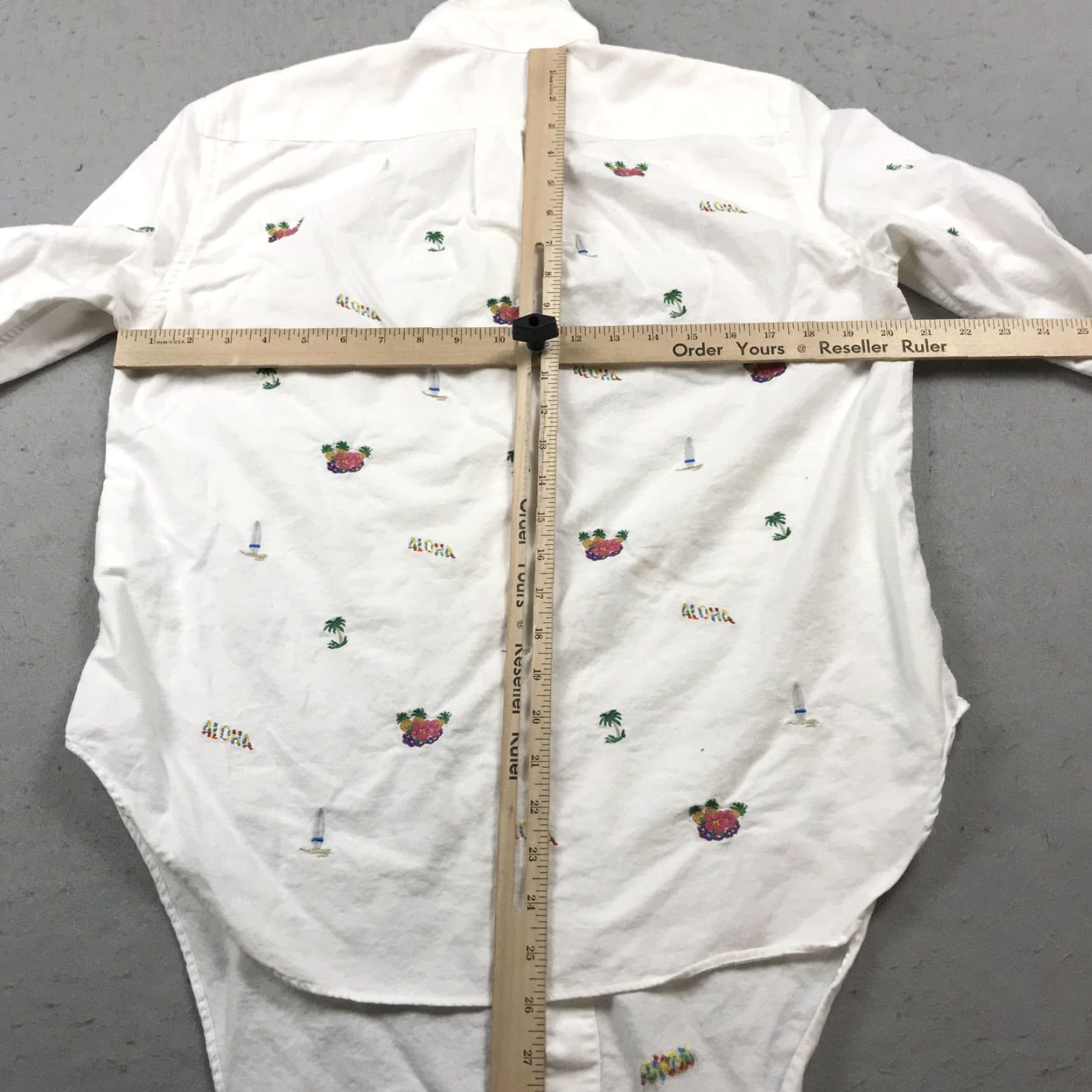 Ralph Lauren Ralph Lauren Shirt Mens Medium White Aloha Hawaiian Embroidered Logos Casual Size US M / EU 48-50 / 2 - 7 Thumbnail