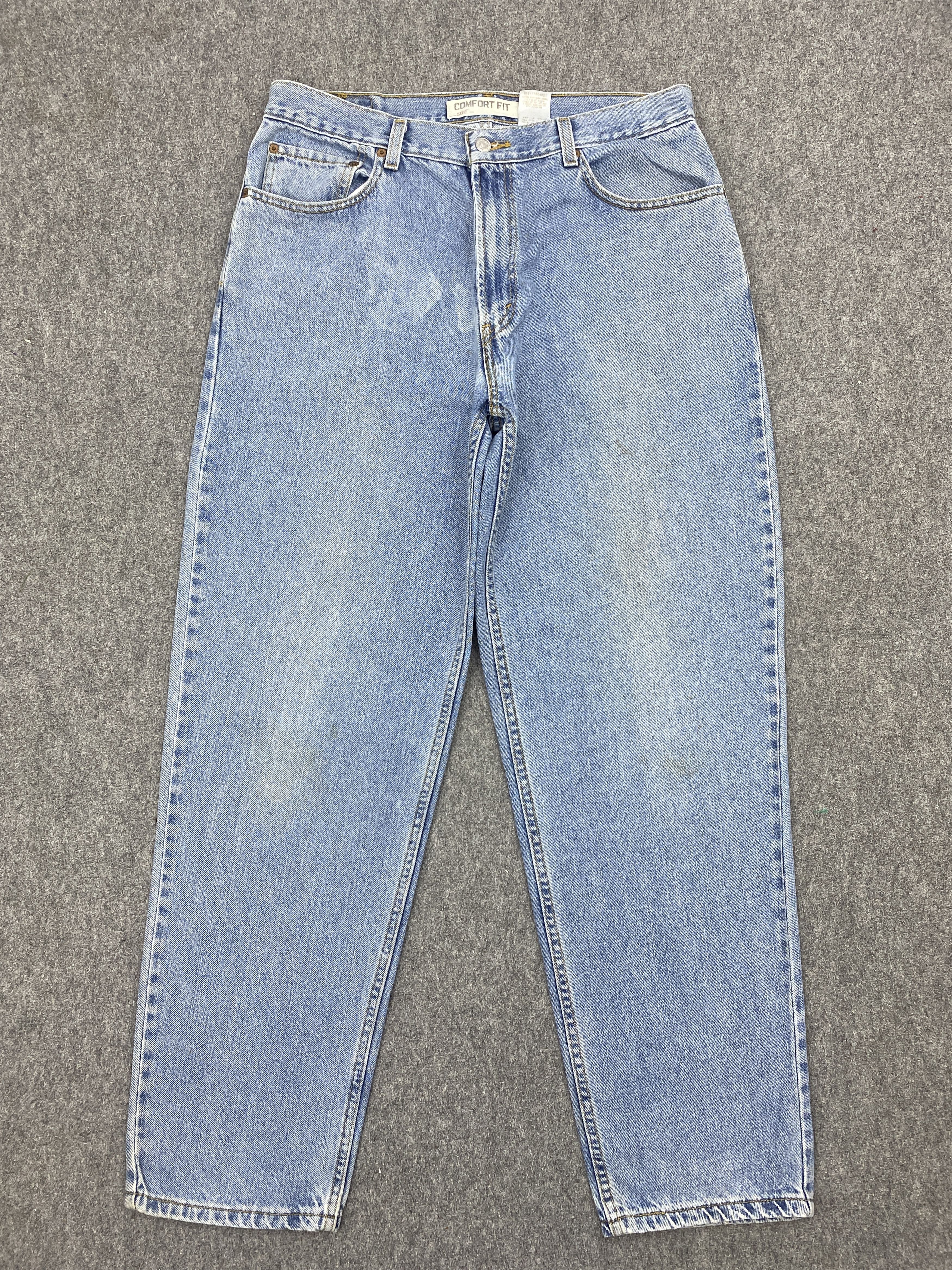 image of Levis x Vintage Levi's 560 Light Washed Jeans in Blue Denim, Men's (Size 34)