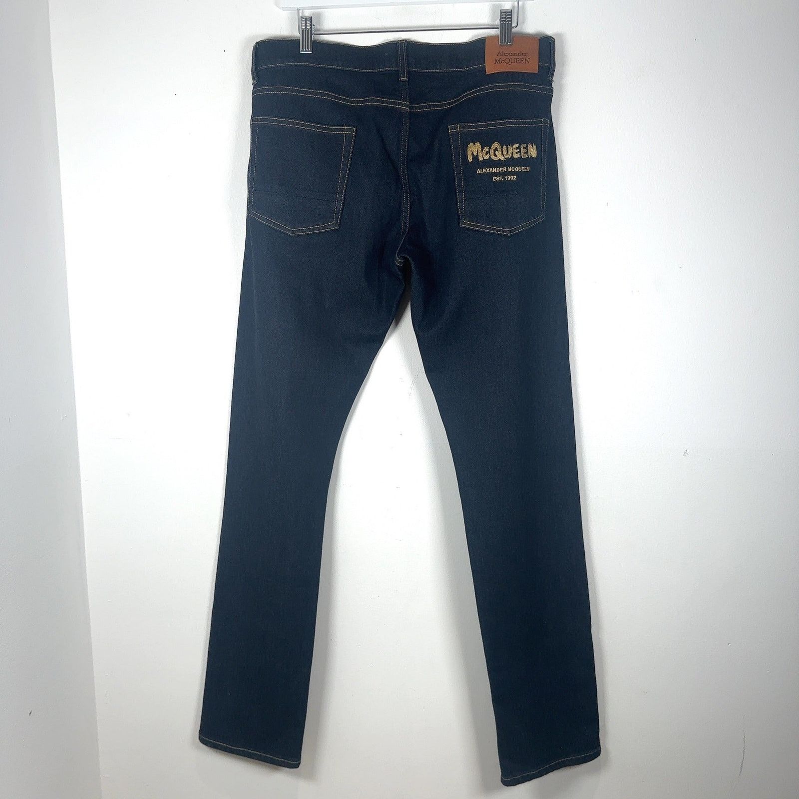 Alexander McQueen Alexander McQueen Raw Denim Jeans Size US 34 / EU 50 - 6 Thumbnail