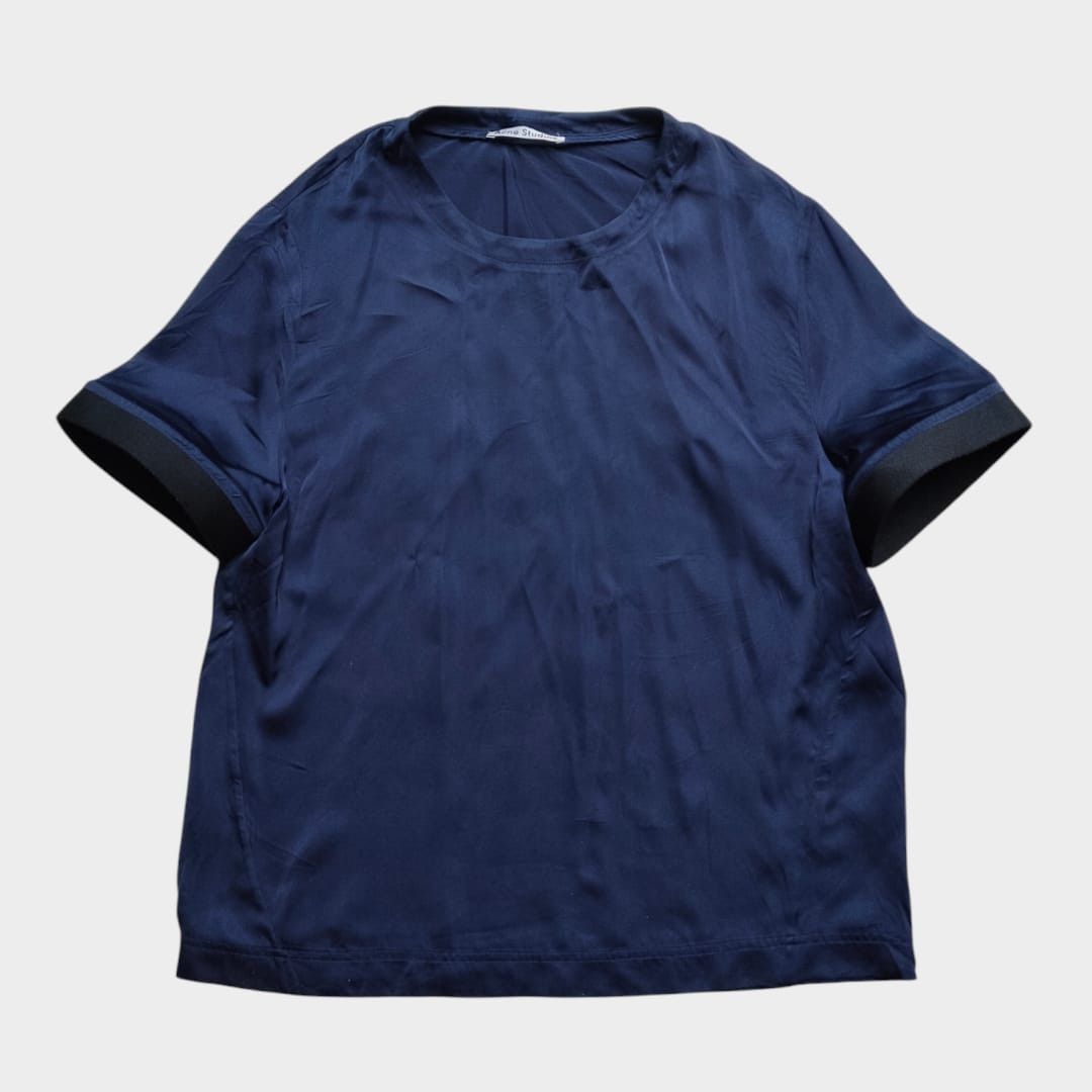 Acne Studios Milda Fluid Blouse/shirt SS16 trim on sleeves Size XS / US 0-2 / IT 36-38 - 1 Thumbnail