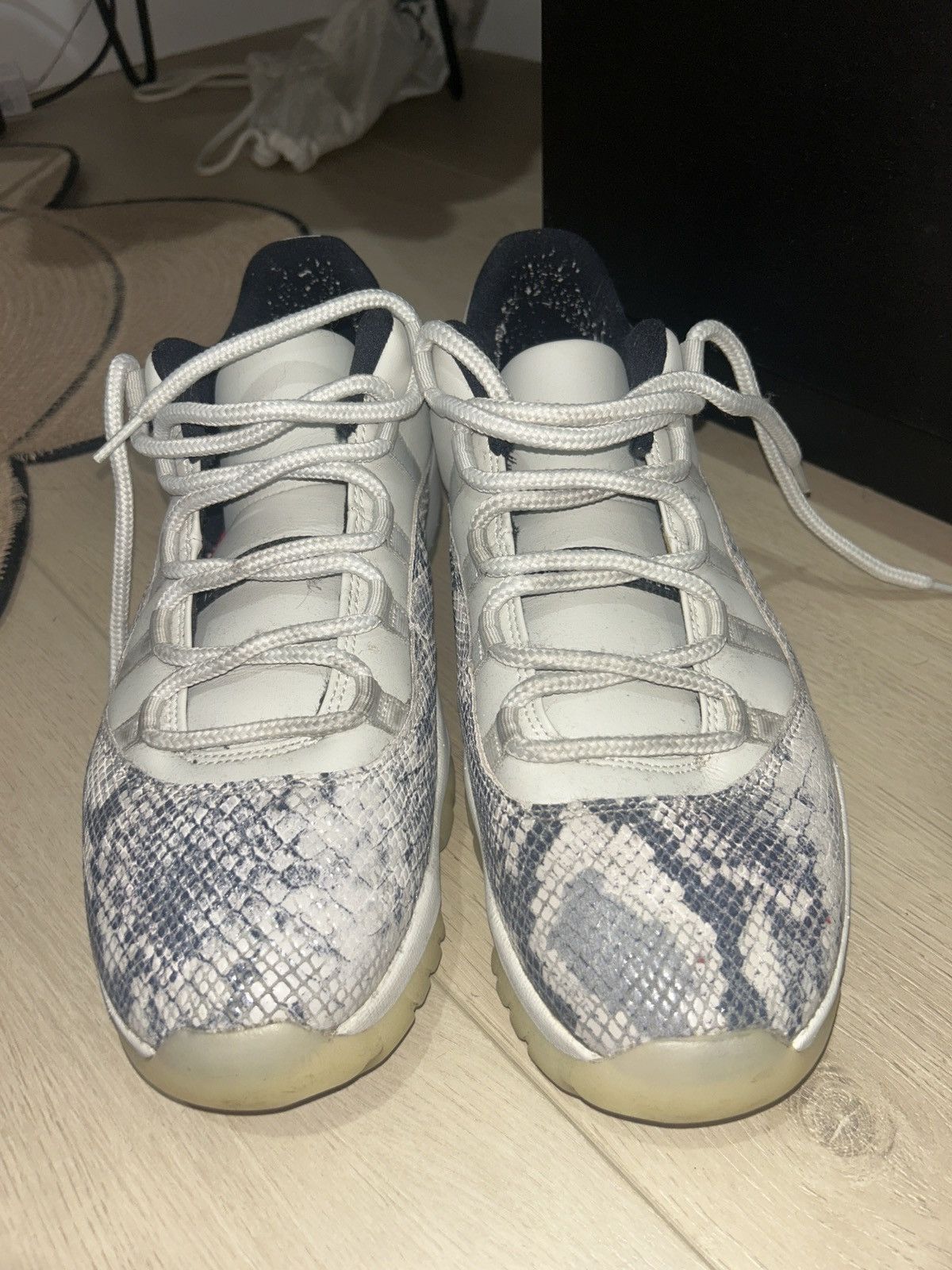 Jordan Brand Jordan 11 Low Retro Low Light Bone Snakeskin Size US 12.5 / EU 45-46 - 3 Thumbnail