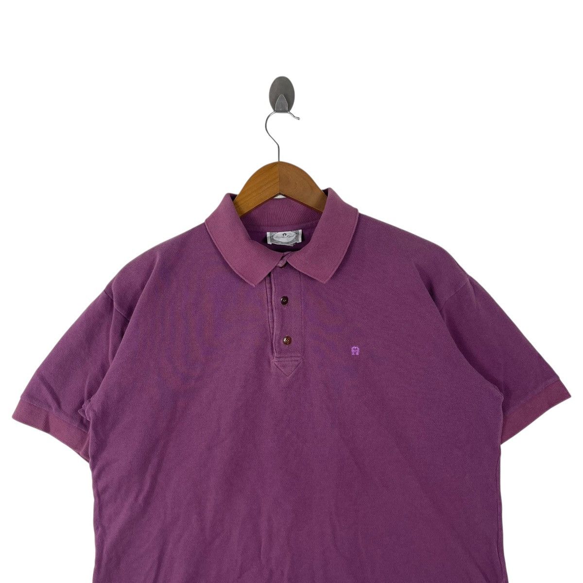 Etienne Aigner × Vintage Vintage Etienne Aigner Minimalist Polo Tee Shirt Size US L / EU 52-54 / 3 - 2 Thumbnail