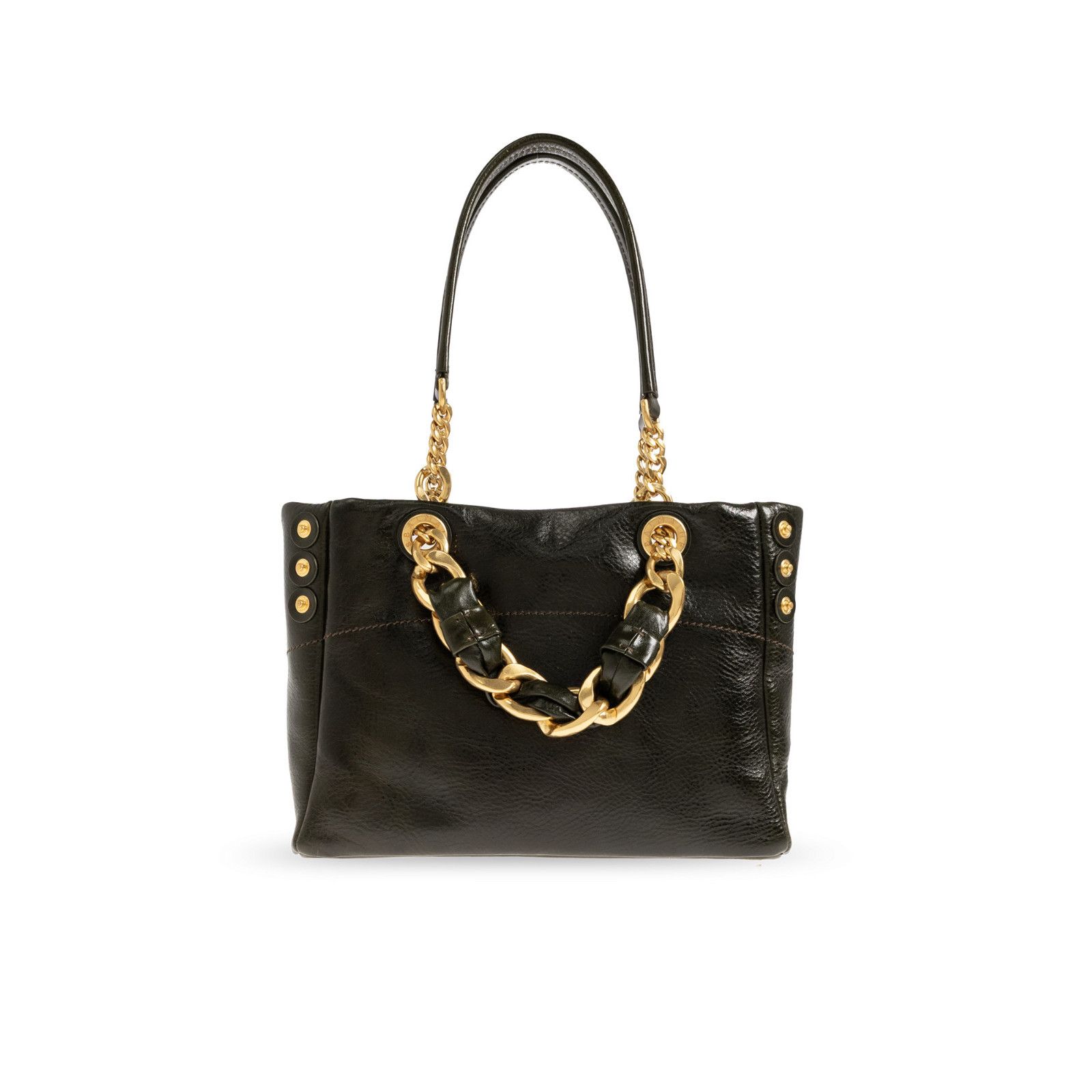 Balmain BALMAIN 1945 Soft Small Dark Green Tote Bag New & Authentic Size ONE SIZE - 2 Thumbnail