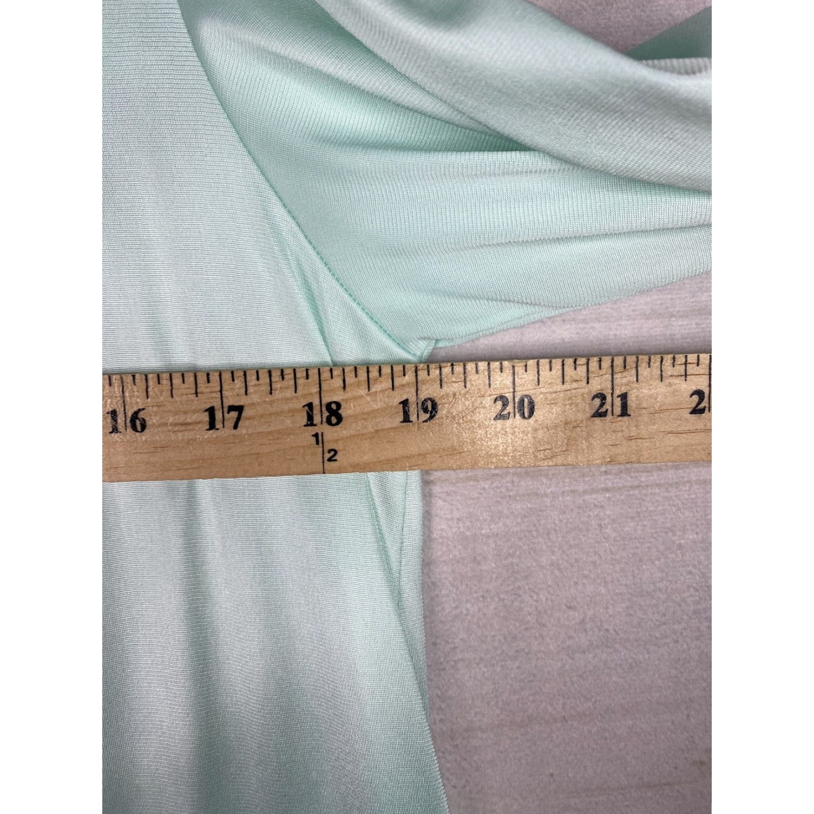 Vintage VINTAGE Vanity Fair Nightgown Womens S Green Button Up Lace Satin Pocket Long Shirt Size ONE SIZE - 5 Thumbnail
