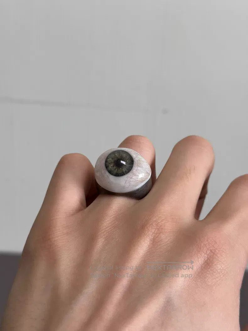 Carol Christian Poell Carol Christian Poell Eyeball ring with realistic eye desi Size ONE SIZE - 6 Thumbnail