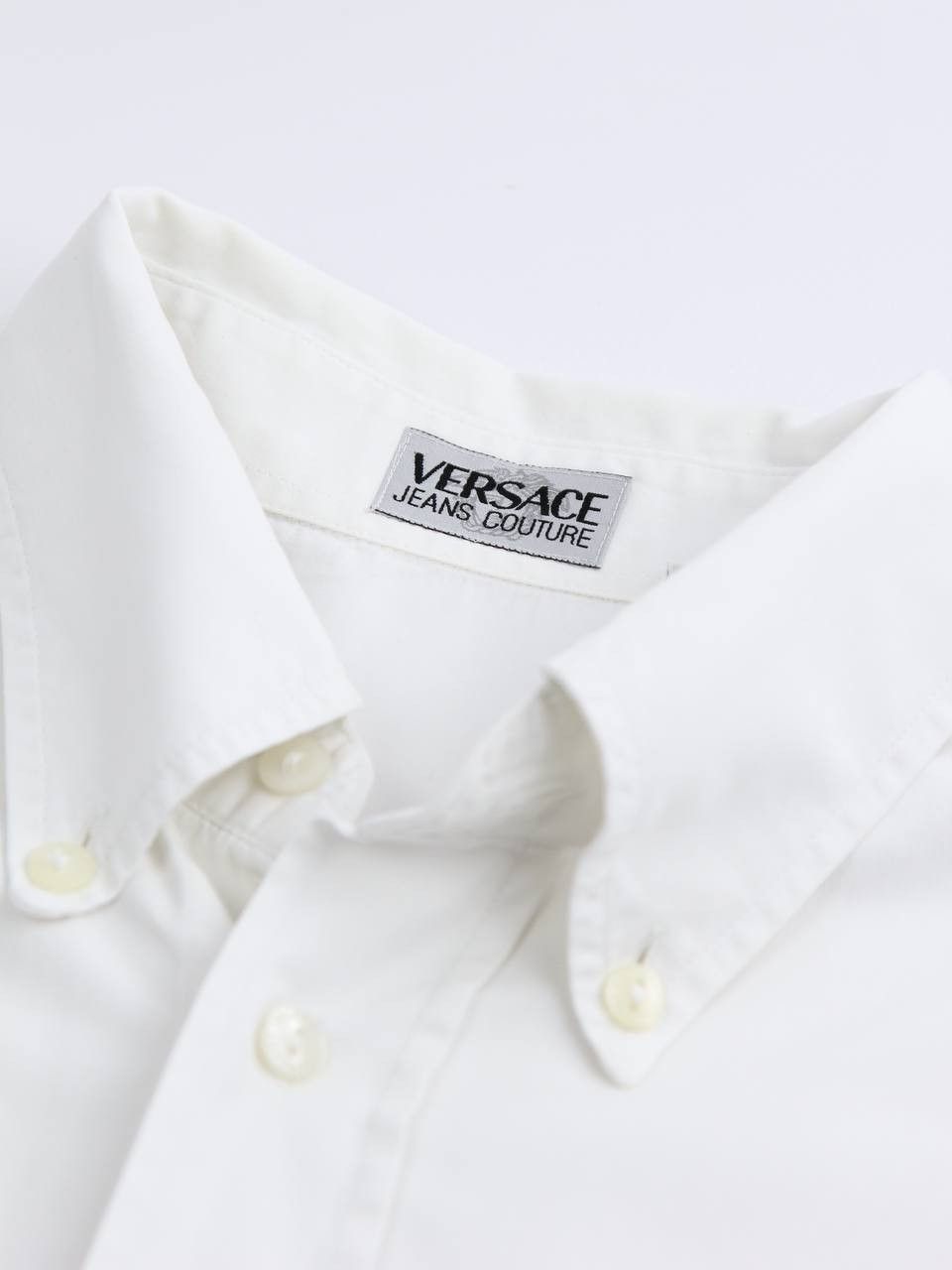 Versace × Versace Jeans Couture × Vintage VERSACE JEANS COUTURE White logo shirt Size US L / EU 52-54 / 3 - 8 Thumbnail