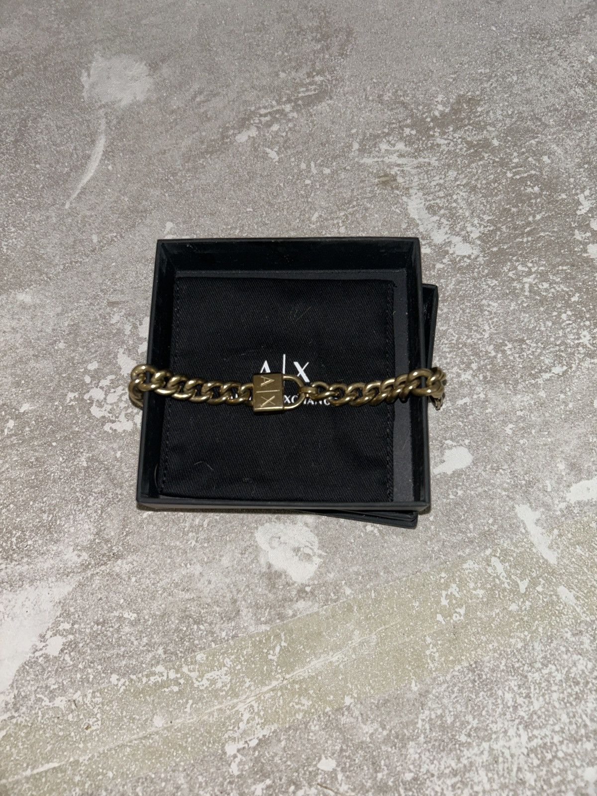 Emporio Armani Armani exchange gold bracelet Size 38 - 3 Thumbnail