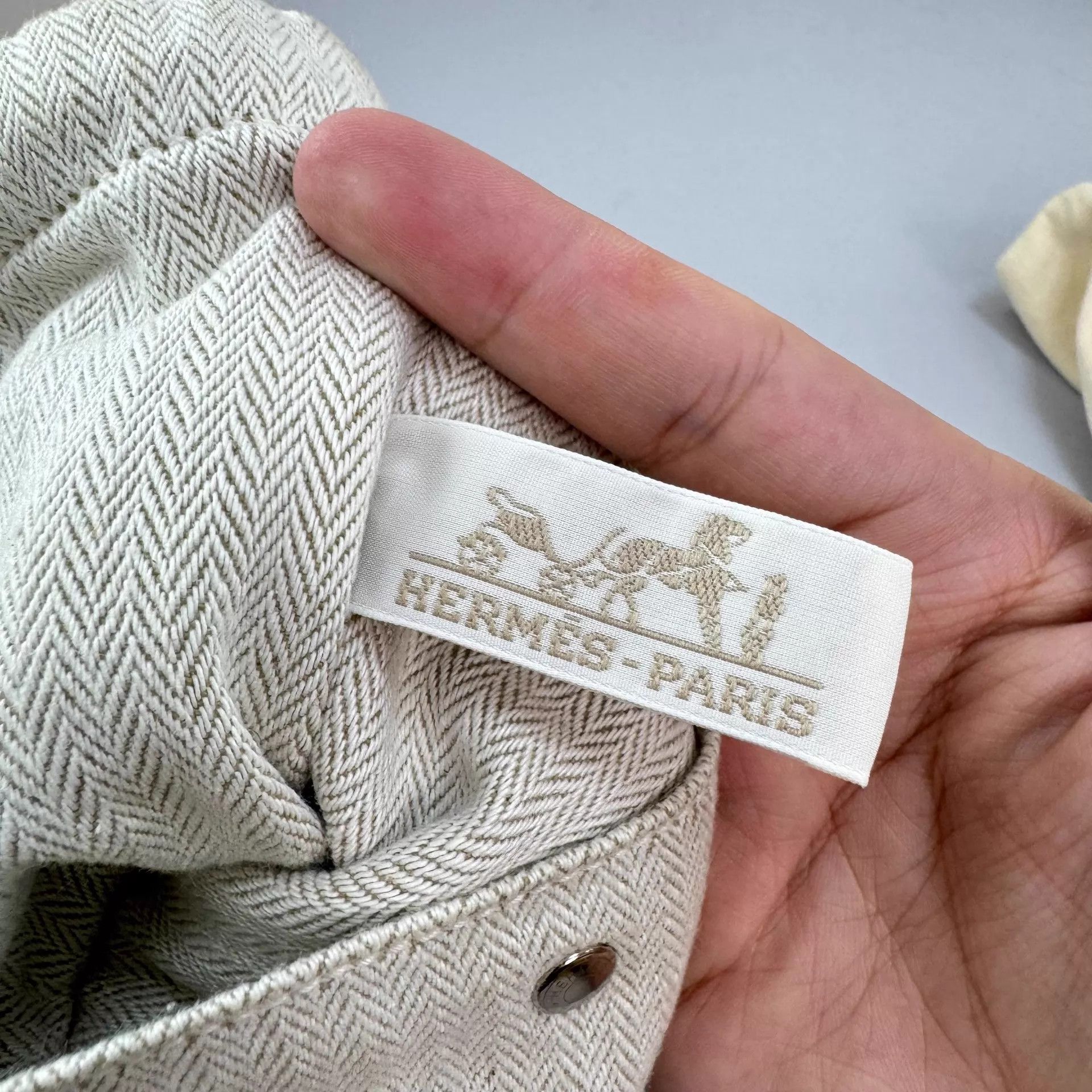 Hermes Hermes Fourbi Canvas Leather Inner Bag 98 New Size ONE SIZE - 9 Thumbnail