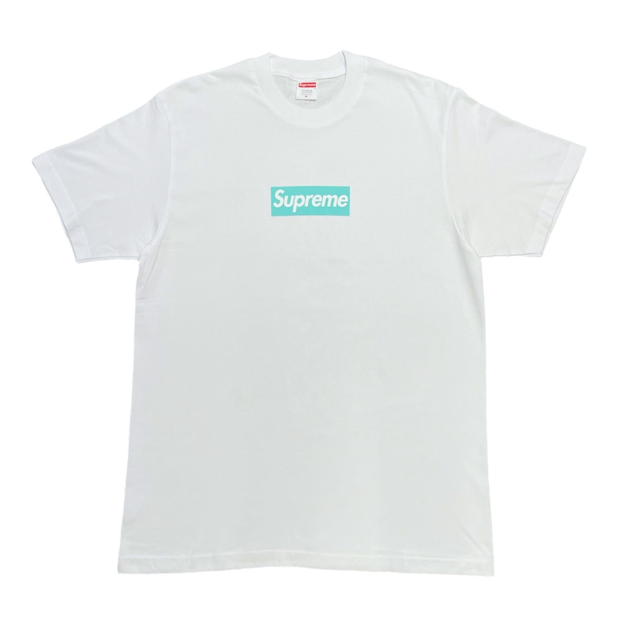 Supreme Tiffany & Co. Box Logo Short Sleeve Tee Shirt White Size US M / EU 48-50 / 2 - 1 Thumbnail