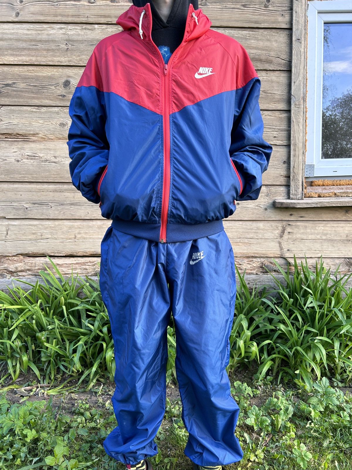 Nike 80s Vintage Nike Pants + Light Jacket Tracksuit Set Bundle Size US L / EU 52-54 / 3 - 12 Thumbnail