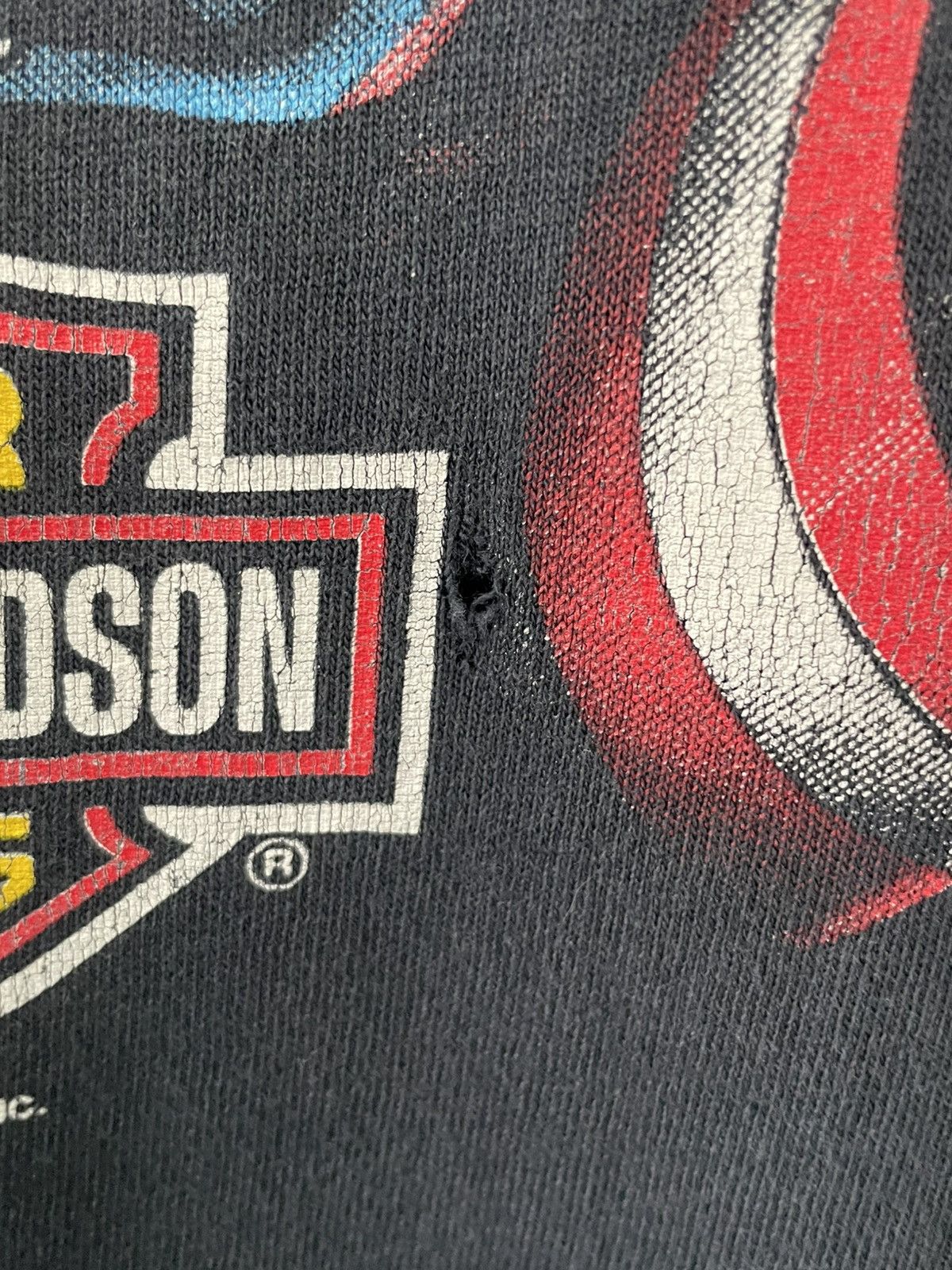 Harley Davidson 1990 Vintage Harley Davidson Tee Size US XL / EU 56 / 4 - 8 Thumbnail