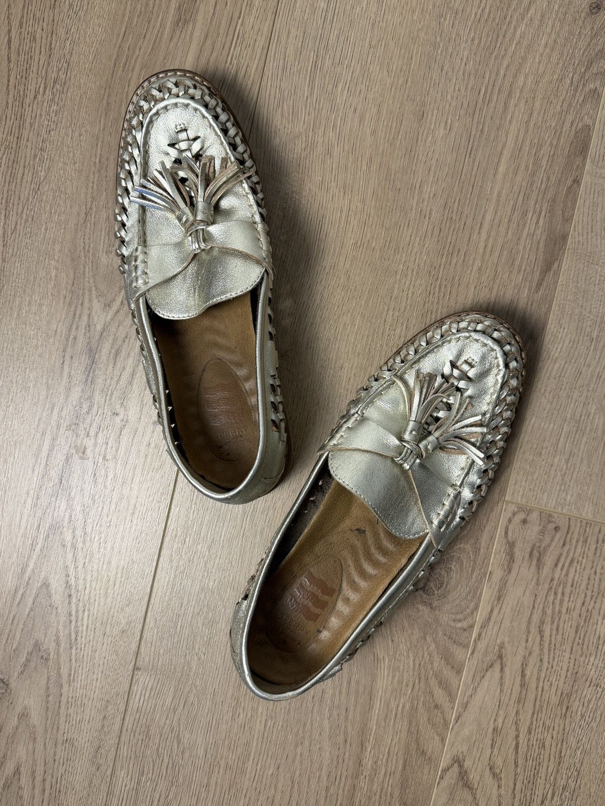 Sperry Sperry Seaport gold metallic tassel loafers size 7 Size US 7 / IT 37 - 3 Thumbnail