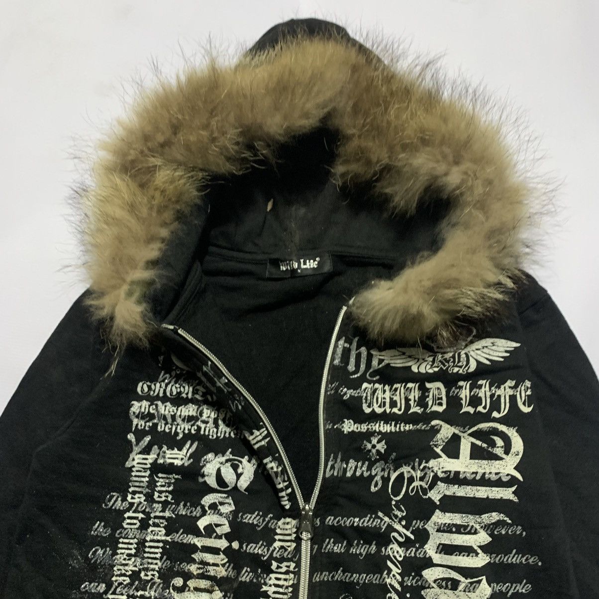 Japanese Brand Y2k style LGB zip fur hoodie Size US M / EU 48-50 / 2 - 3 Thumbnail