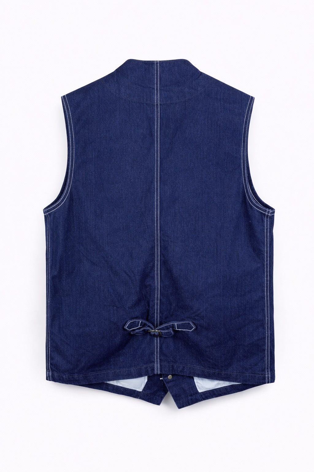 Lee Lee Denim Workwear Vest Indigo Blue Button-Up Utility Vest Size US XL / EU 56 / 4 - 2 Thumbnail