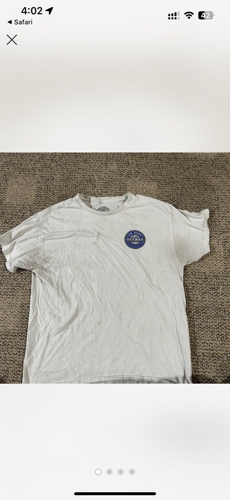Vintage Mr.Zogs sex wax White t-Shirt Size US L / EU 52-54 / 3 - 4 Thumbnail