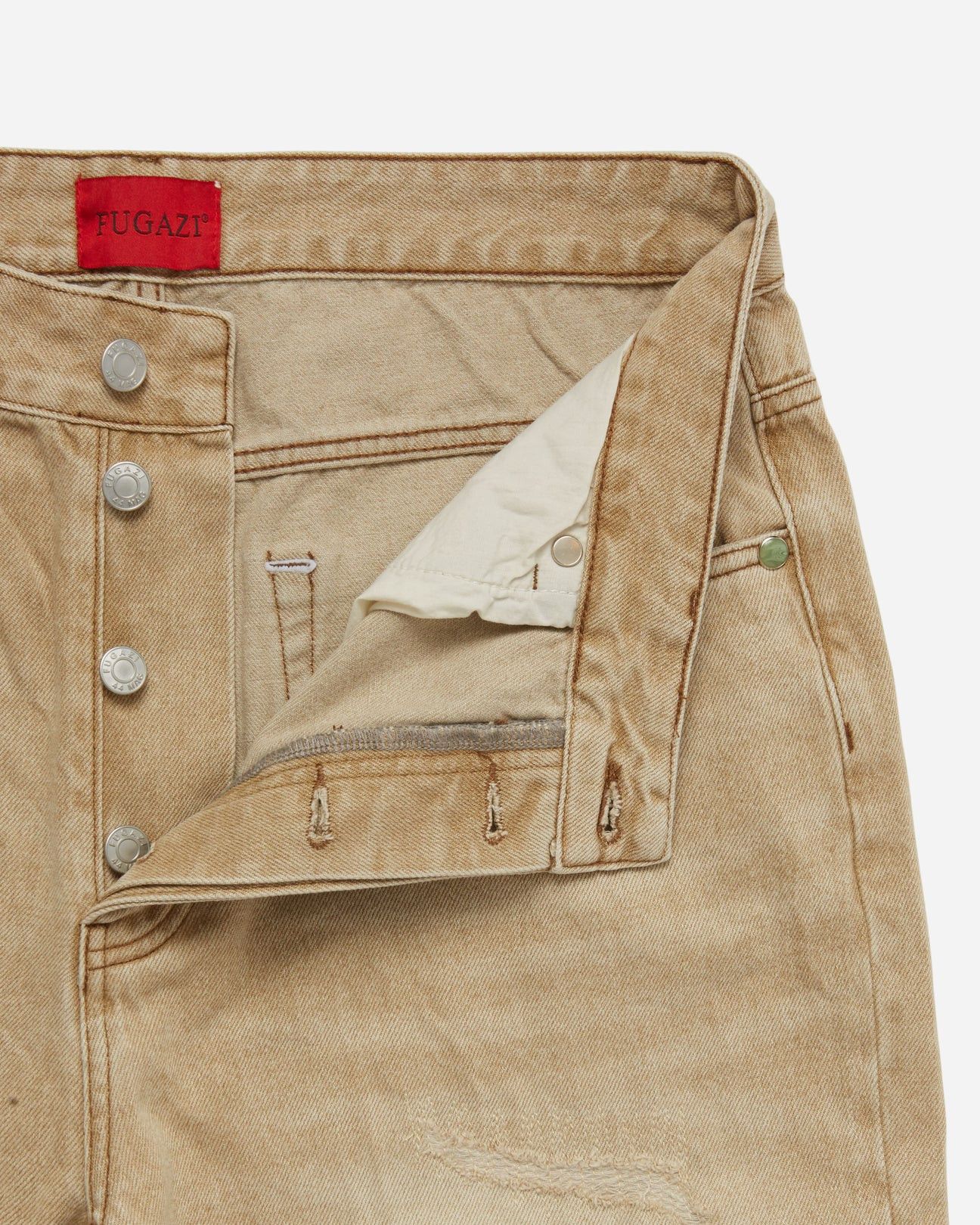 Fugazi Fugazi Stone Rivet Jeans Natural Washed Size US 30 / EU 46 - 4 Thumbnail