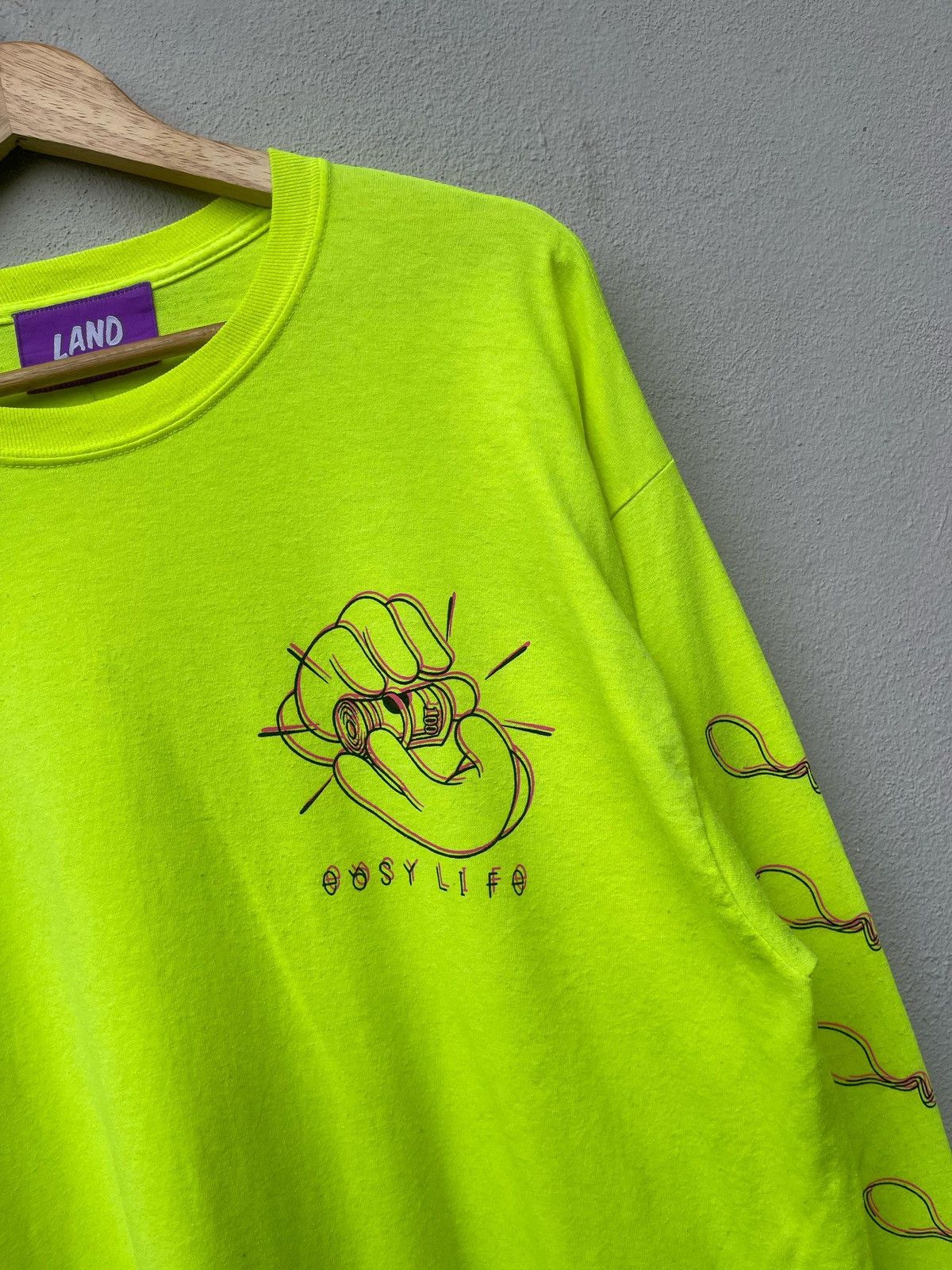 20471120 × Designer × Japanese Brand Land By Milkboy Easy Life Long Sleeve Tee Size US L / EU 52-54 / 3 - 8 Thumbnail