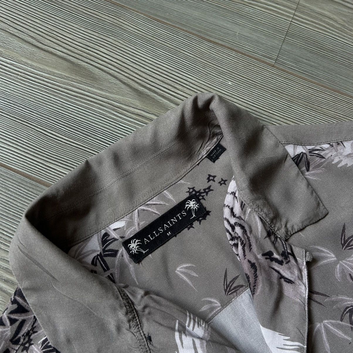Allsaints Allsaints Java Tiger 100% Viscose Long Sleeve Shirt Size US M / EU 48-50 / 2 - 7 Thumbnail