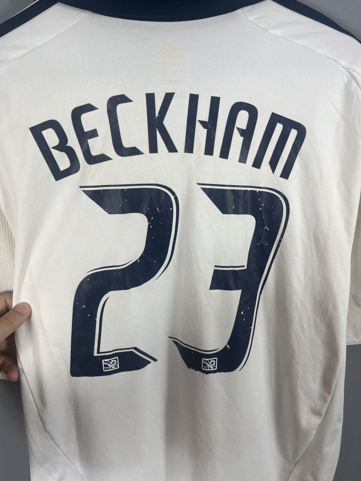Adidas Beckham #7 Los Angeles Galaxy Home 2008/09 (Large) Size US L / EU 52-54 / 3 - 10 Thumbnail