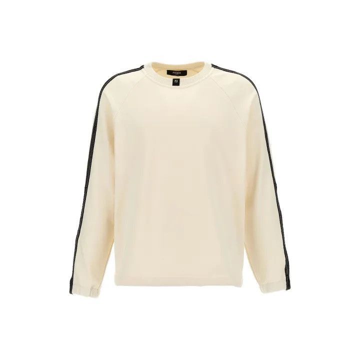 Fendi FENDI SS24 Striped Casual Long Sleeve Sweatshirt -2507 Size US M / EU 48-50 / 2 - 1 Thumbnail