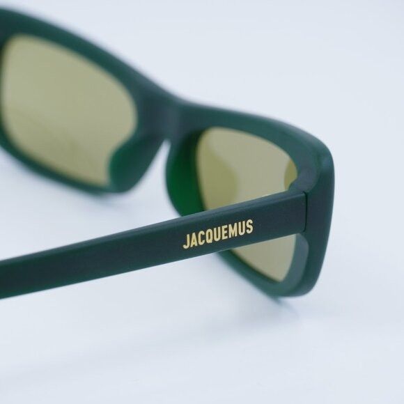Jacquemus Jacquemus CAPRI JAC/55 C3 Sunglasses Matte Green Rectangle Size ONE SIZE - 5 Thumbnail
