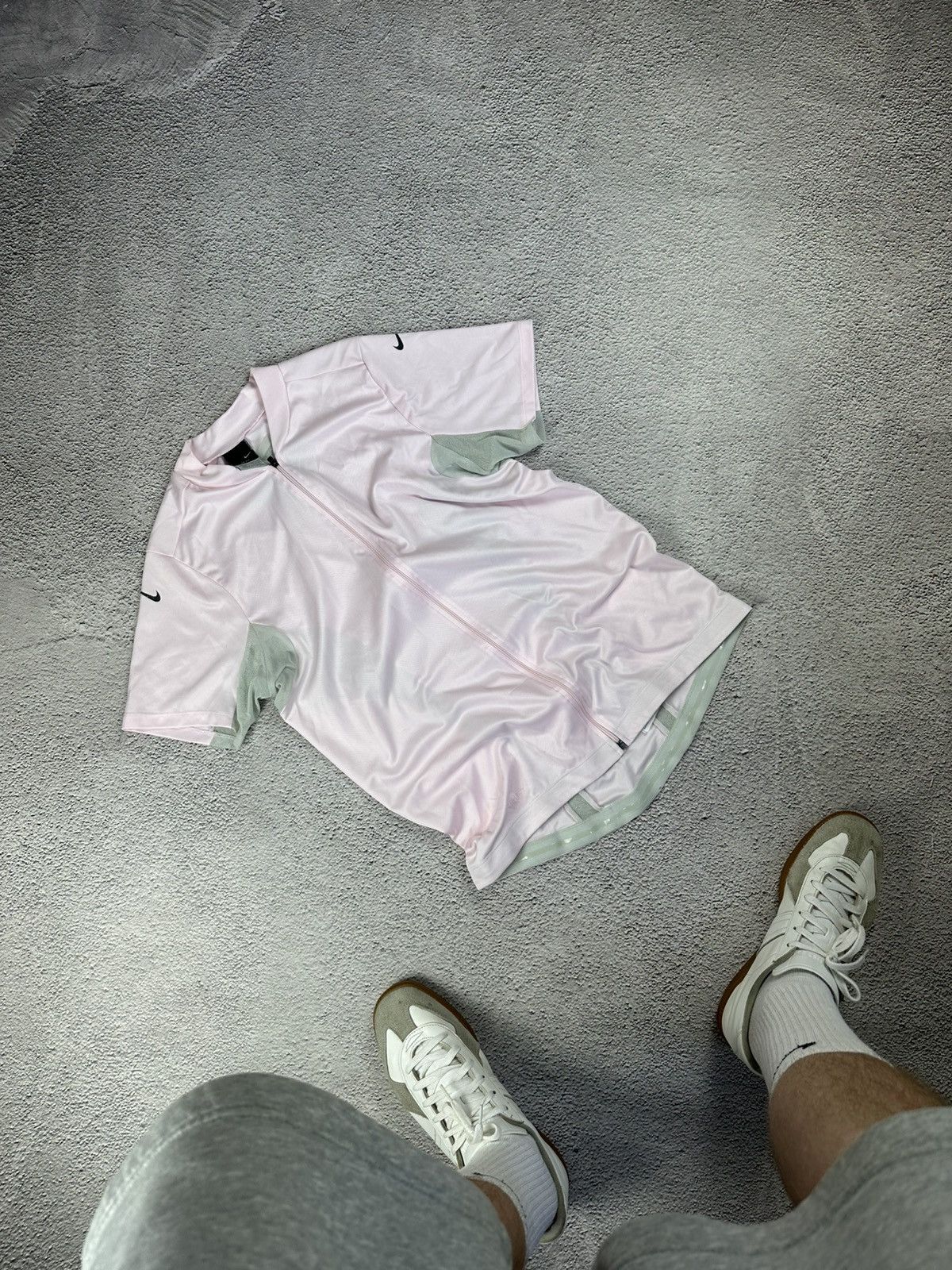 Nike × Vintage Nike Dri-FIT Cycling Jersey Pink Full Zip XL Portugal Size US XL / EU 56 / 4 - 1 Thumbnail