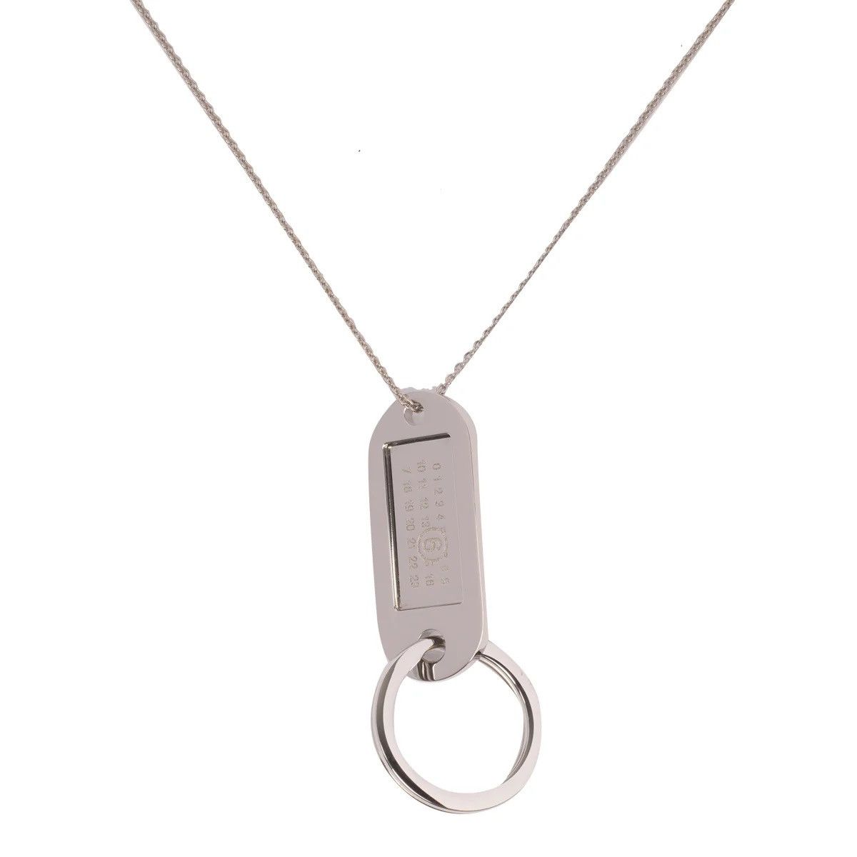 Maison Margiela !DS! FW23 Maison Margiela MM6 Logo Pendant Plaque Necklace Size ONE SIZE - 5 Thumbnail
