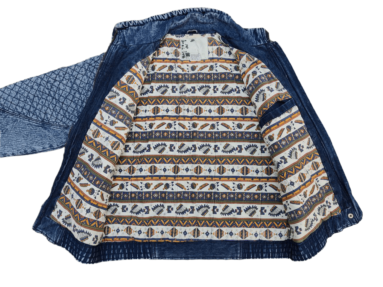 Japanese Brand Vintage Denim Bomber Jacket Size US S / EU 44-46 / 1 - 4 Thumbnail