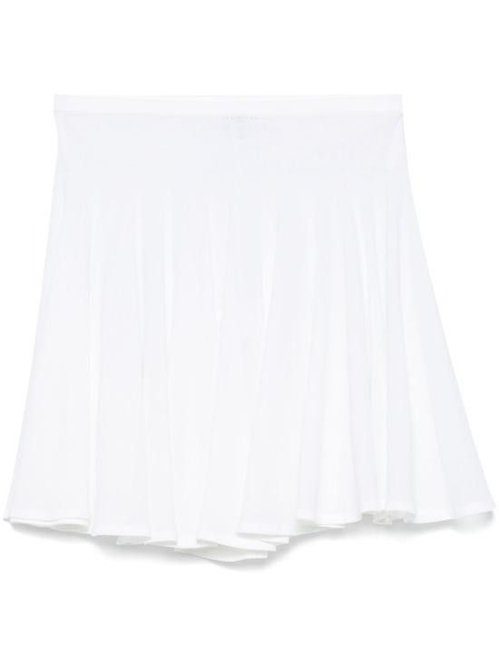 スカート ALAIA Women Mid Skirts AA9J2283T535A 524 BLUE Alaïa Denim midi skirt with knitted sash | TheDoubleF