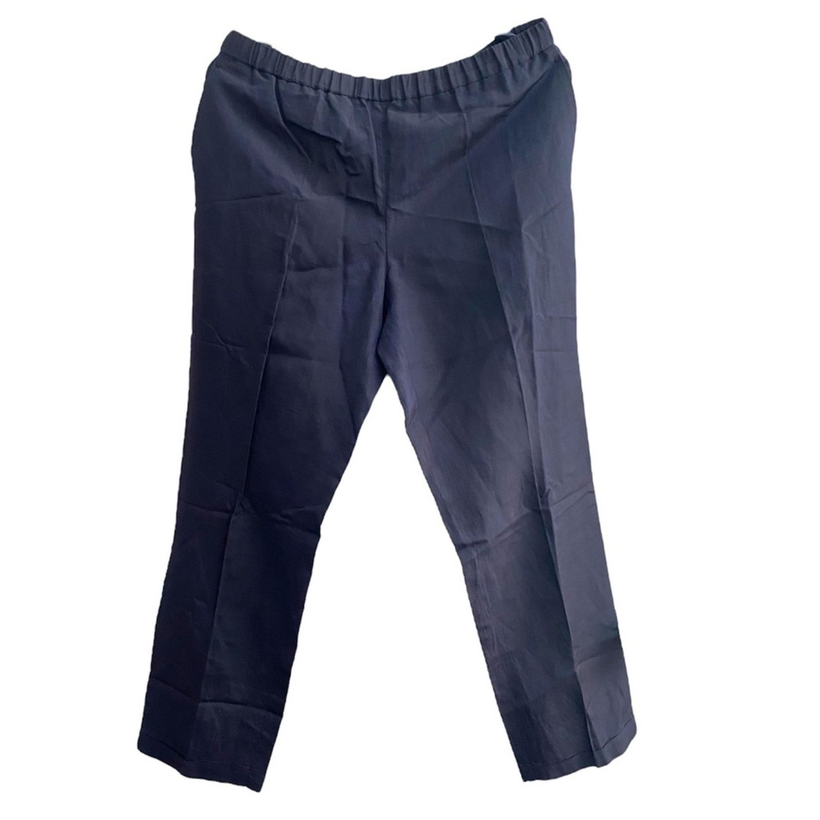 Other Alberto Biani blue stretch fabric press crease trousers 44 Size 28" / US 6 / IT 42 - 1 Thumbnail