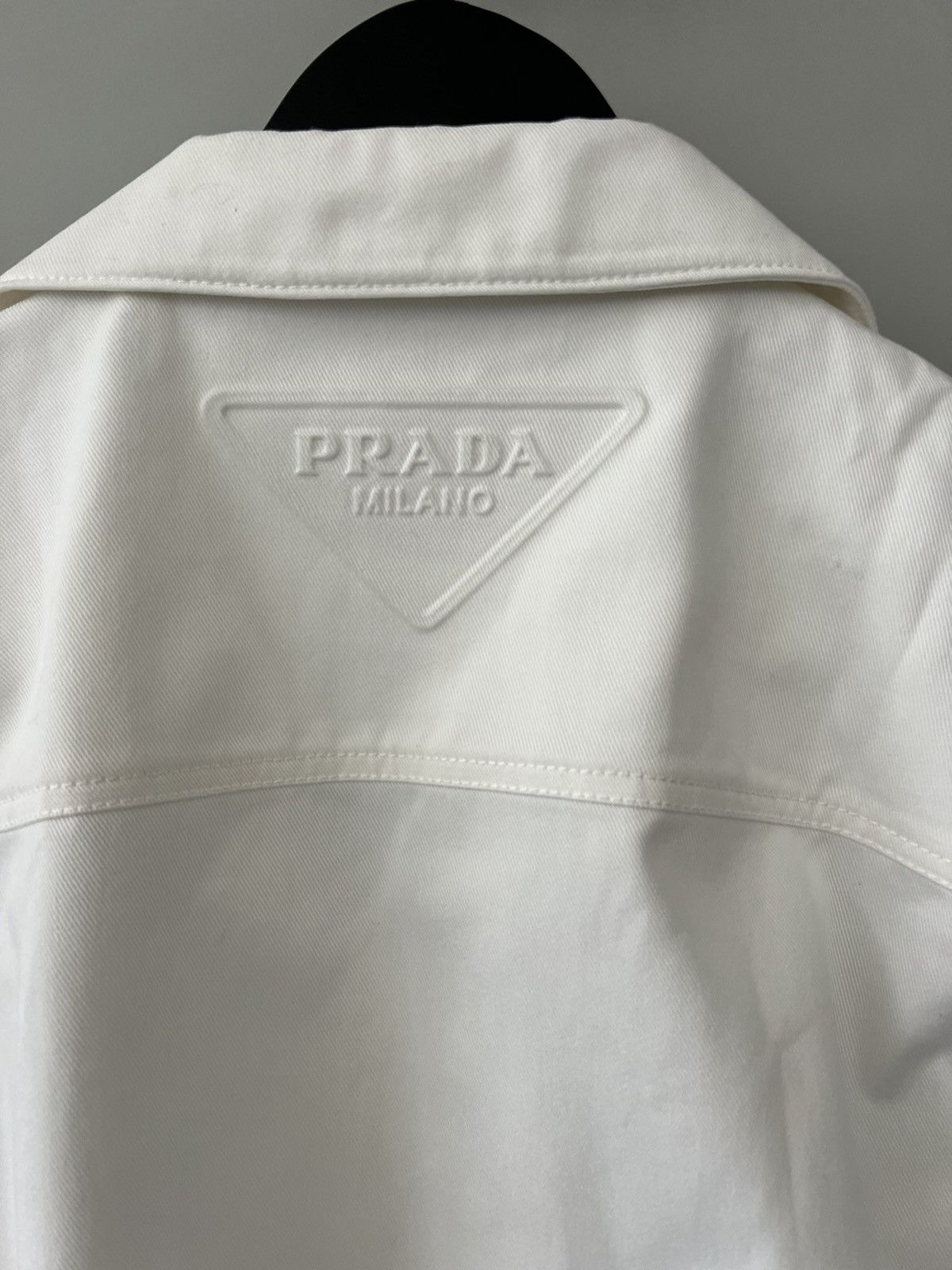 Prada Prada Heavy Cotton/Denim Bowling Shirt Size US XXL / EU 58 / 5 - 1 Thumbnail