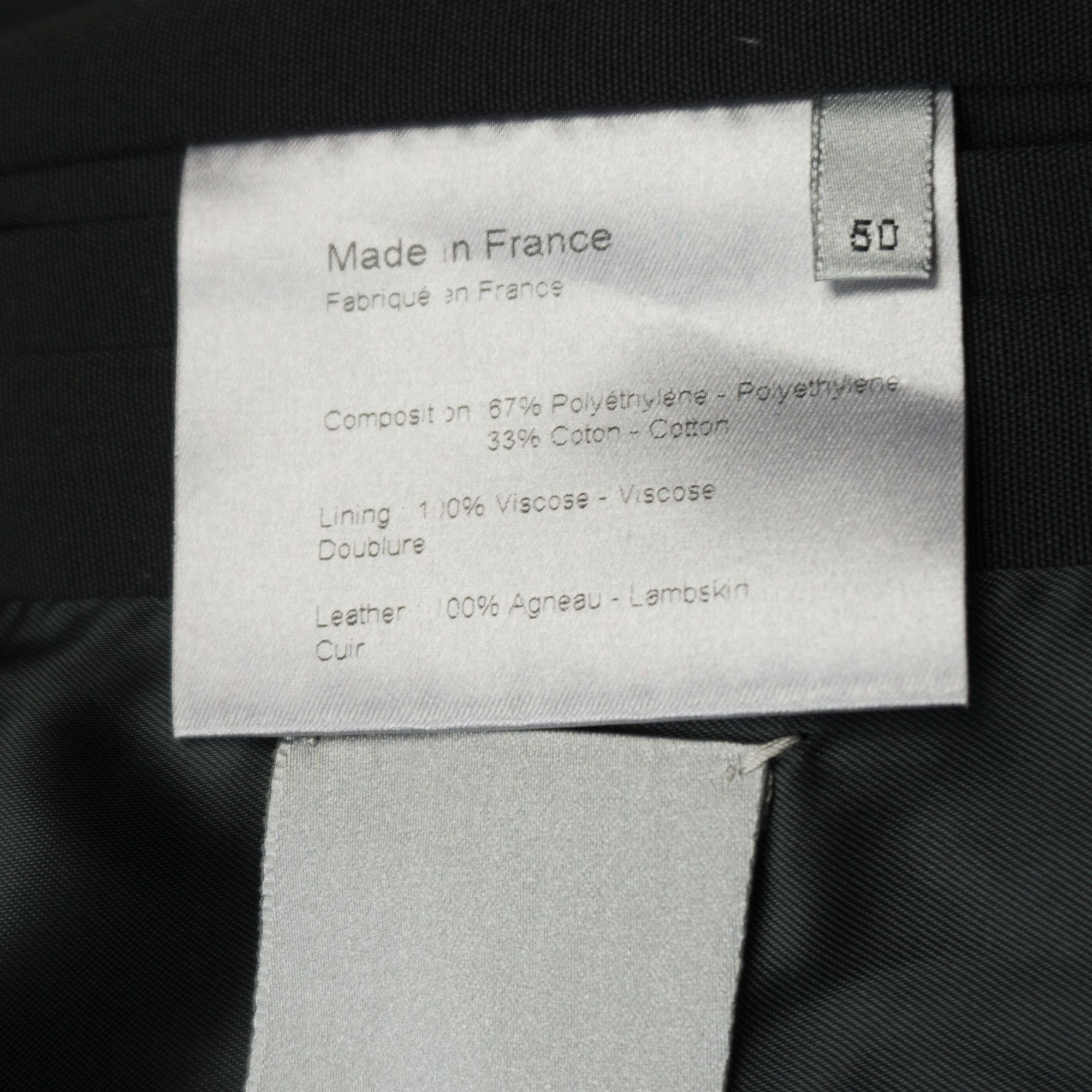 Dior × Hedi Slimane Dior Homme AW02 "Reflexion" Leather Detail Jacket Size US M / EU 48-50 / 2 - 10 Thumbnail