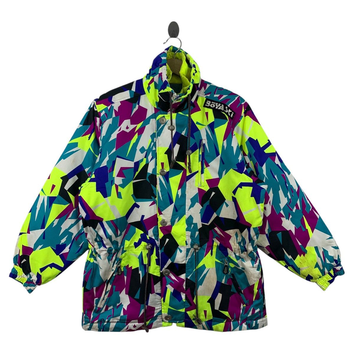Vintage BOYA SPORTS Full printed painted design ski jacket