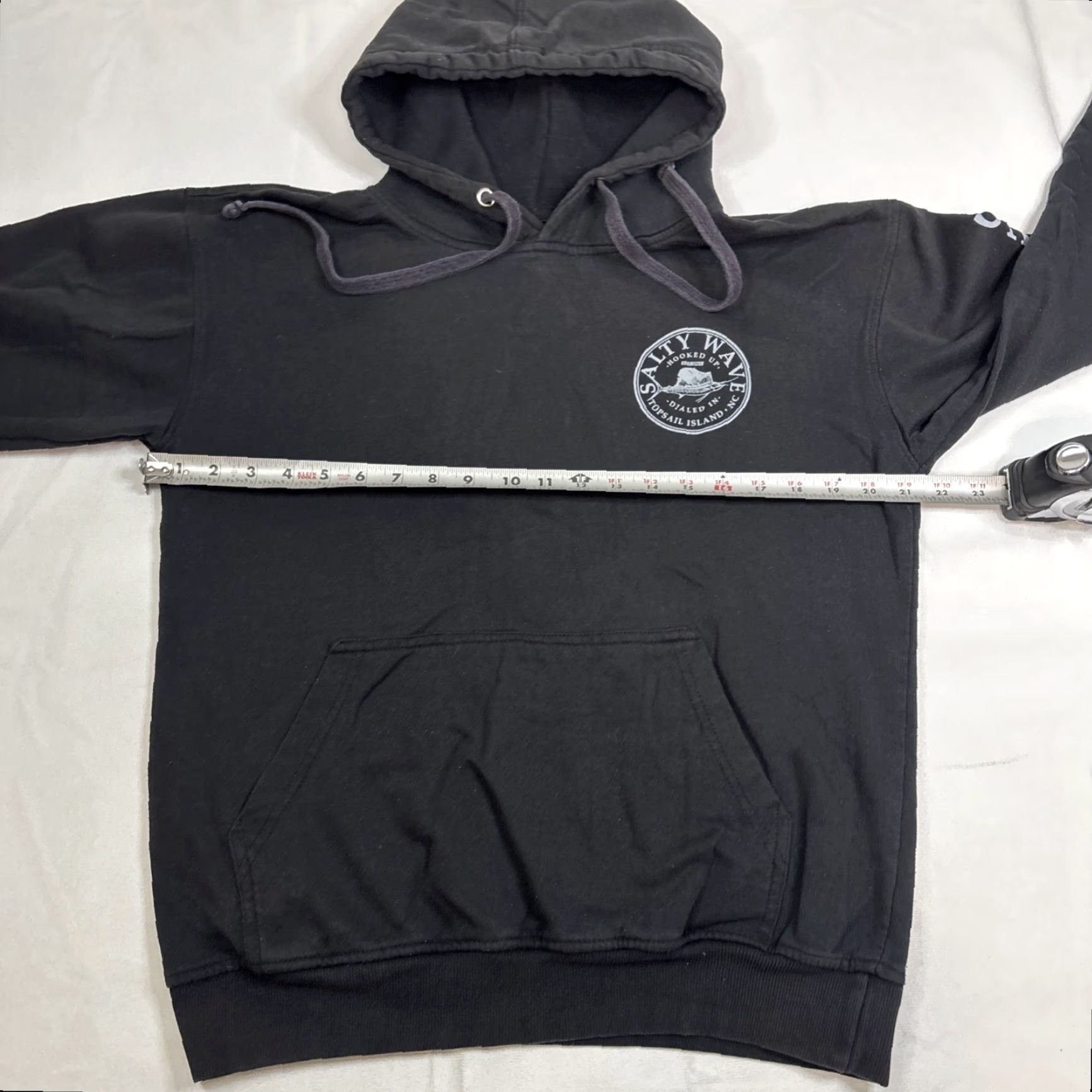 Vintage Breeze Pullover Hoodie Adult M Dark Gray Salty Wave Topsail North Carolina Mens Medium Gray Size US M / EU 48-50 / 2 - 4 Thumbnail