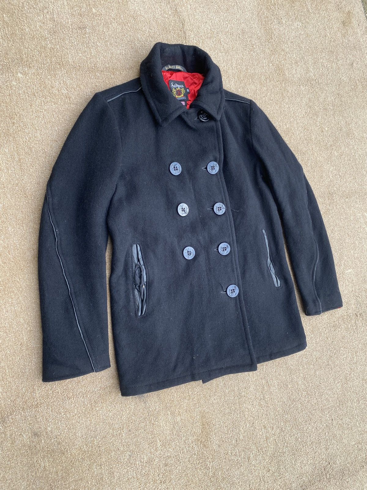 Schott × Vintage Vintage schott double breasted woll jacket Size XS / US 0-2 / IT 36-38 - 8 Thumbnail