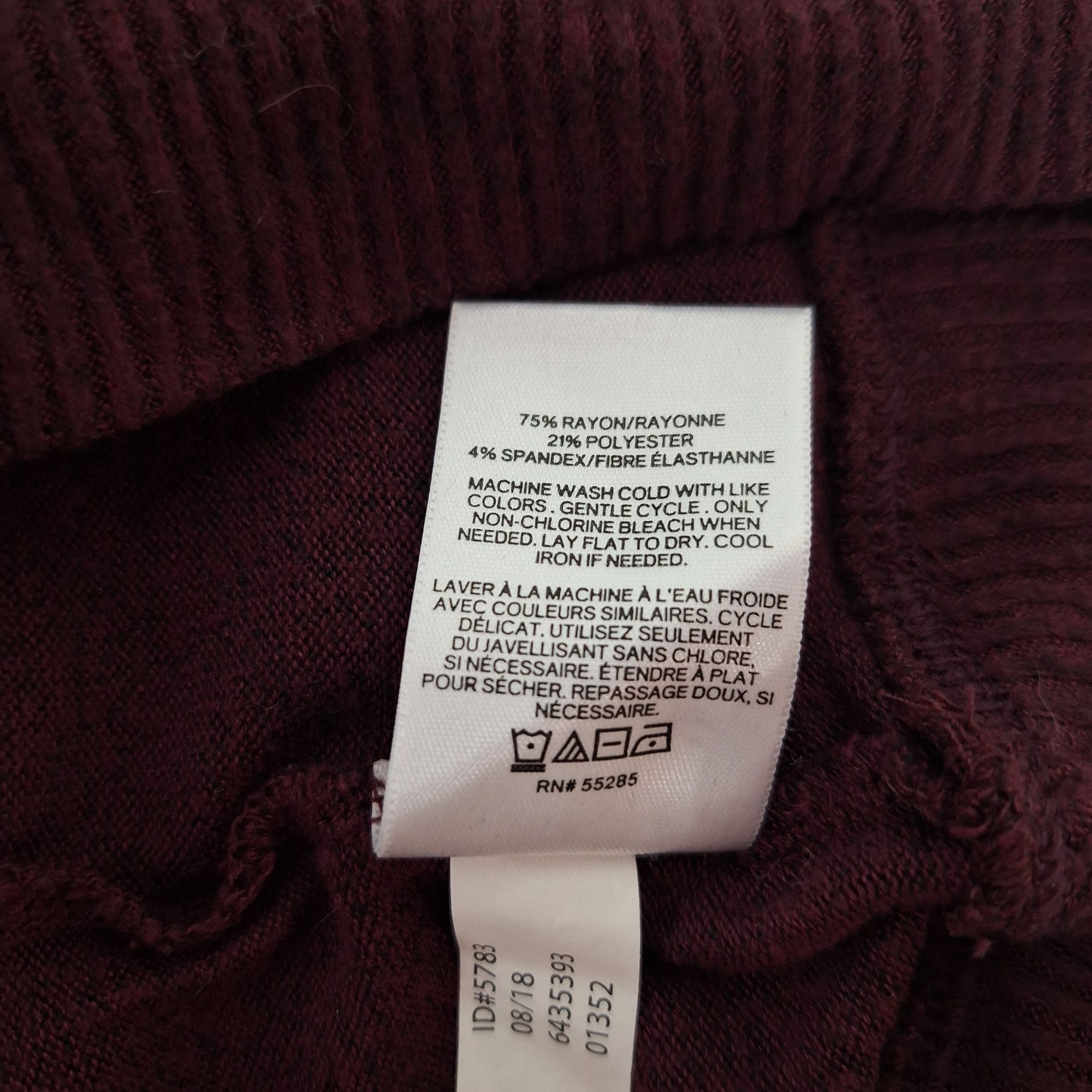 Express Express One Eleven Maroon Burgundy Cowl Neck Pullover Sweate Size L / US 10 / IT 46 - 6 Thumbnail