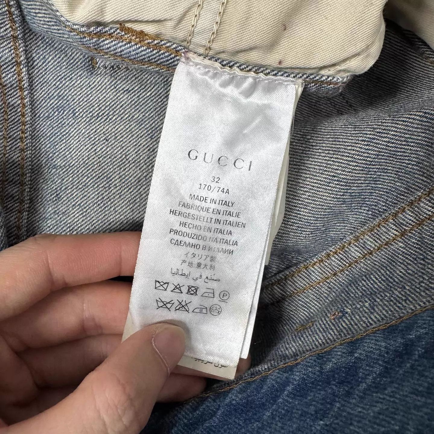 Gucci Gucci Tiger Floral Embroidered Raw Men's Jeans 32 Size US 32 / EU 48 - 6 Thumbnail