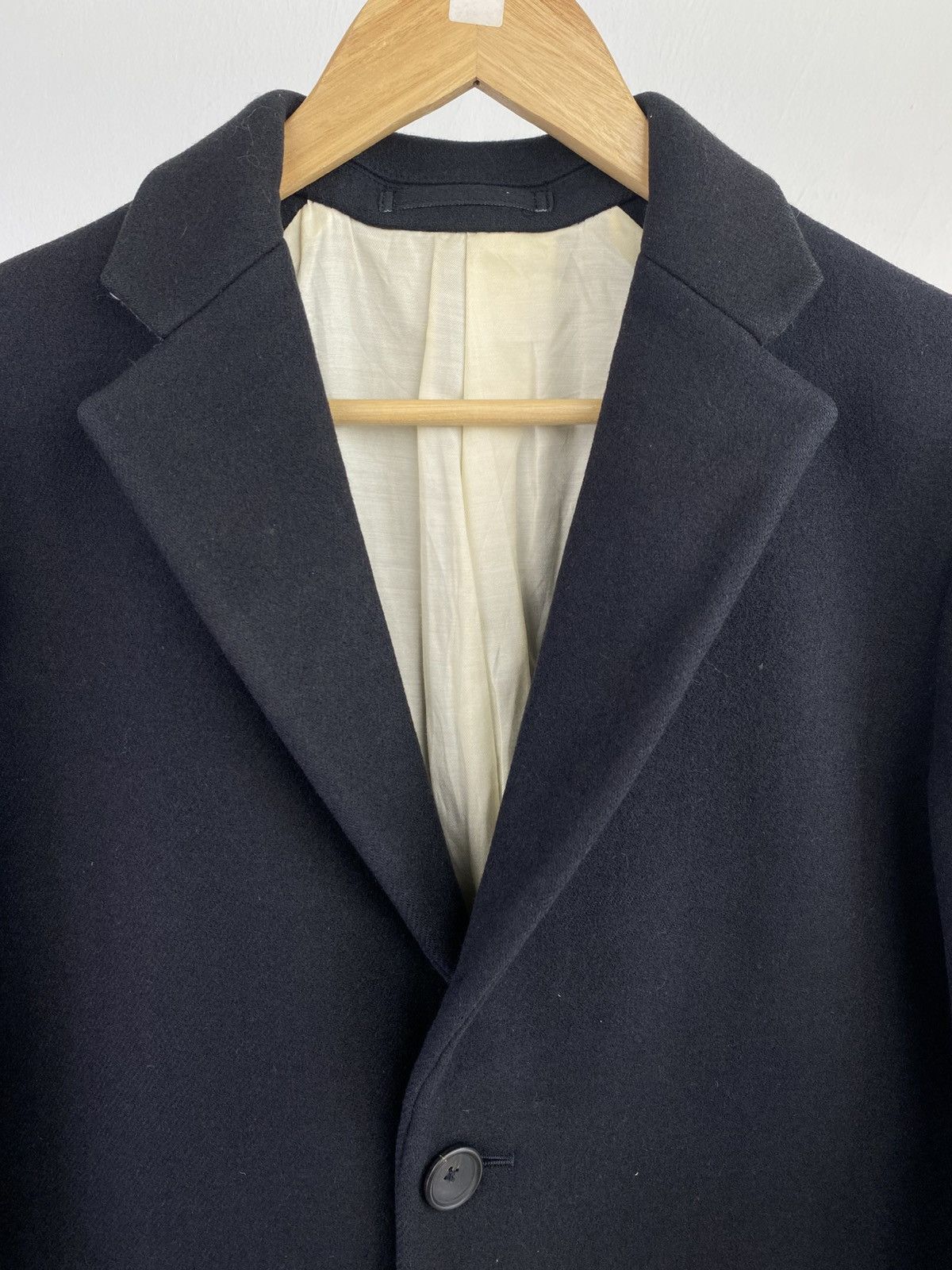Japanese Brand Scye Supreme Chaster Coat Wool Melton Tailored Coat Size US S / EU 44-46 / 1 - 5 Thumbnail