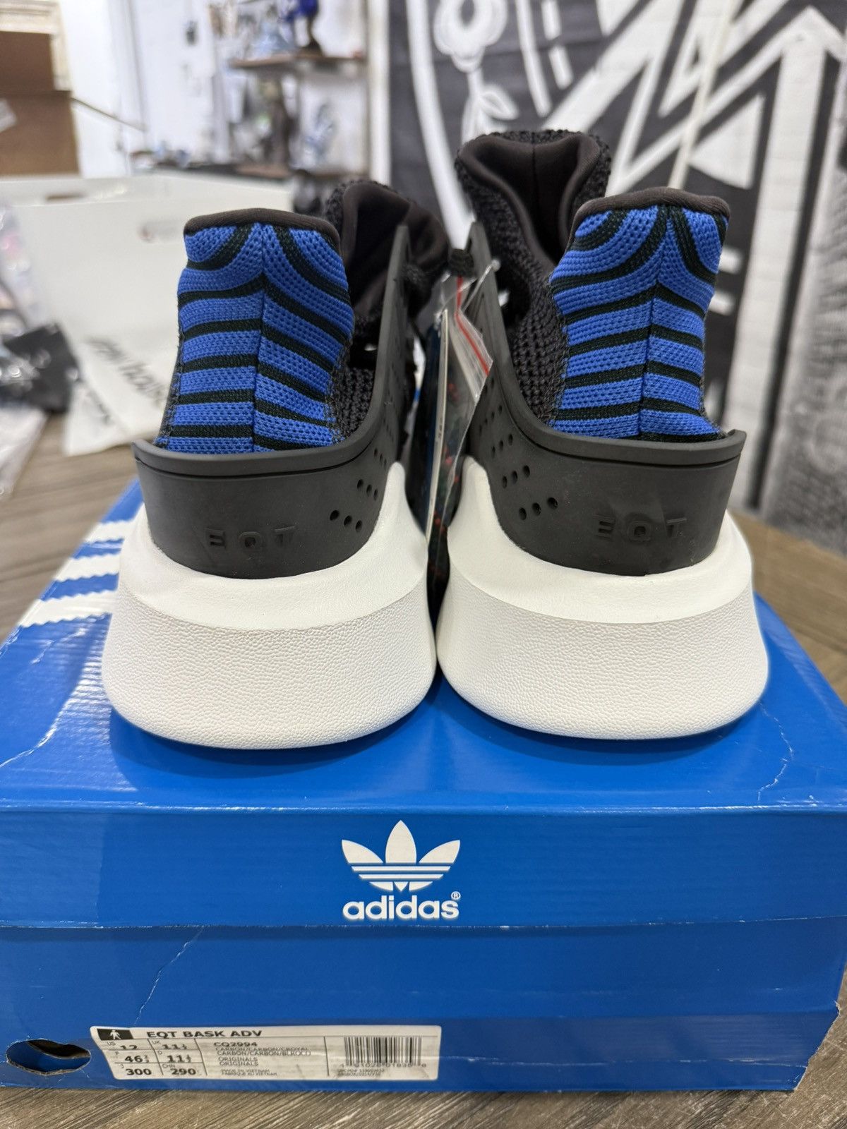 Adidas × Designer ⚡️ Adidas EQT BASK ADV Black CQ2994 New! Size 12 ⚡️ Size US 12 / EU 45 - 5 Thumbnail