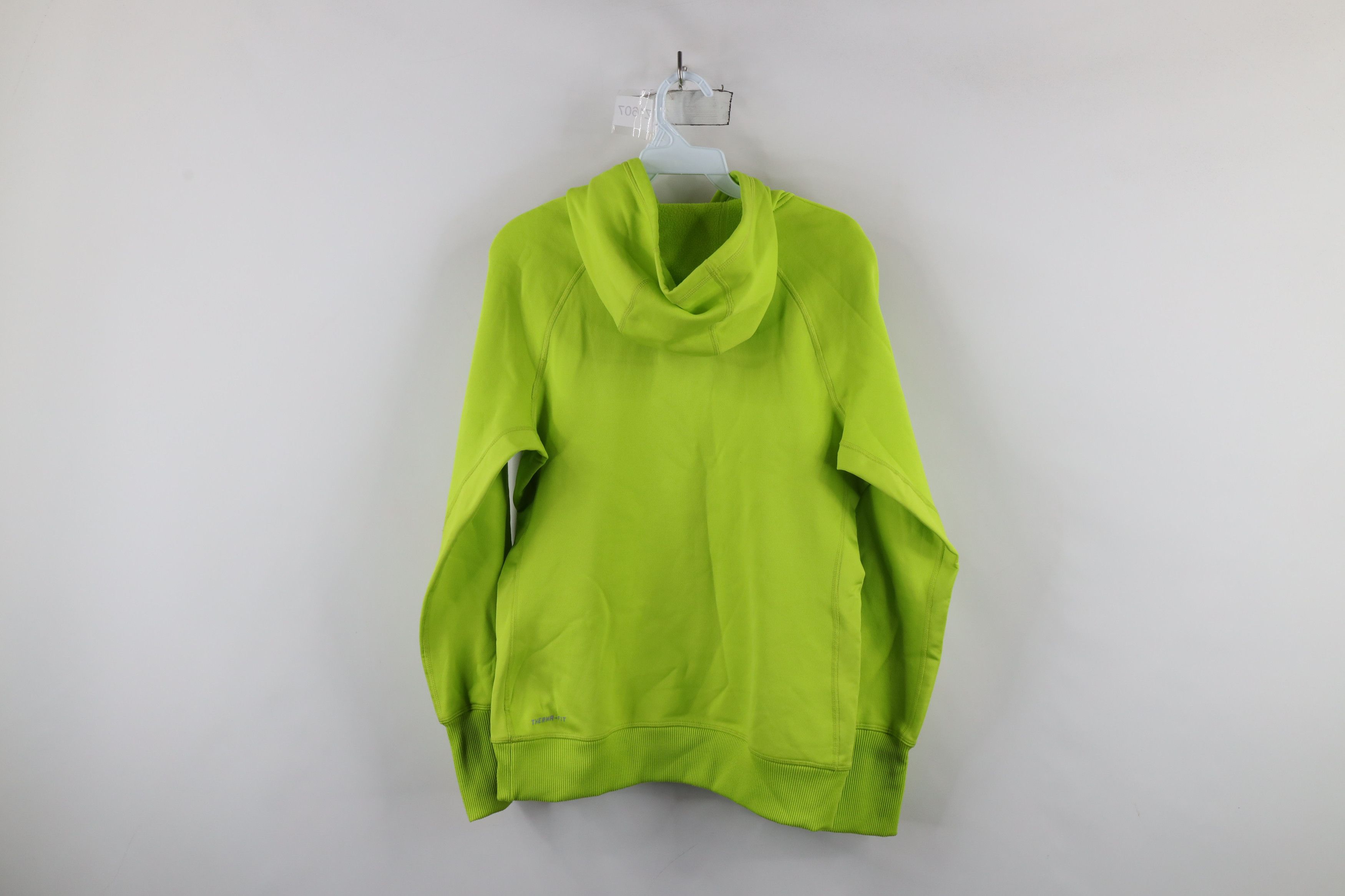 Nike × Vintage Vintage Y2K Nike Scott Mini Swoosh Fleece Lined Hoodie Lime Size M / US 6-8 / IT 42-44 - 12 Thumbnail